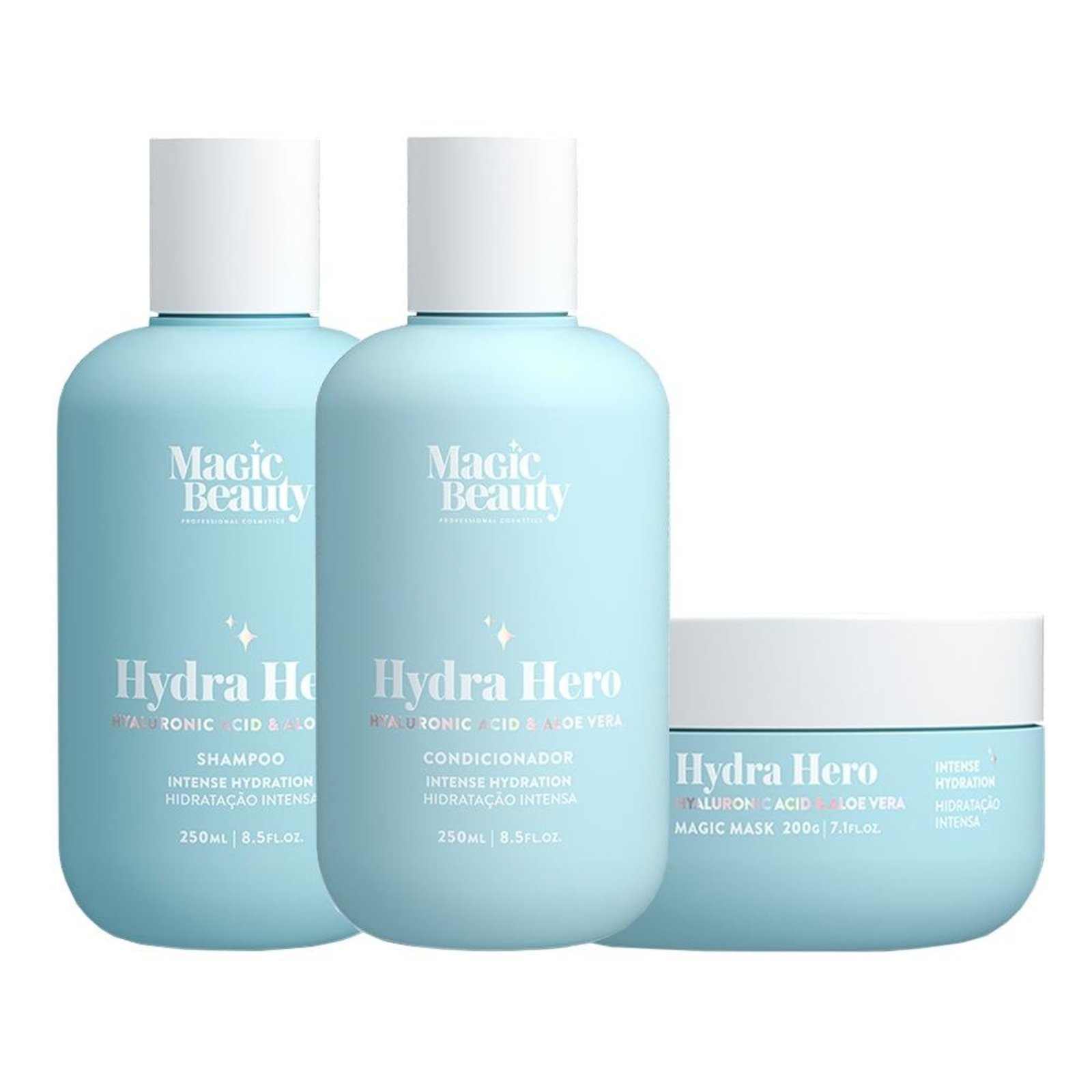 Kit Magic BEauty Hydra Hero Sh/Cond 250ml + Máscara 200g