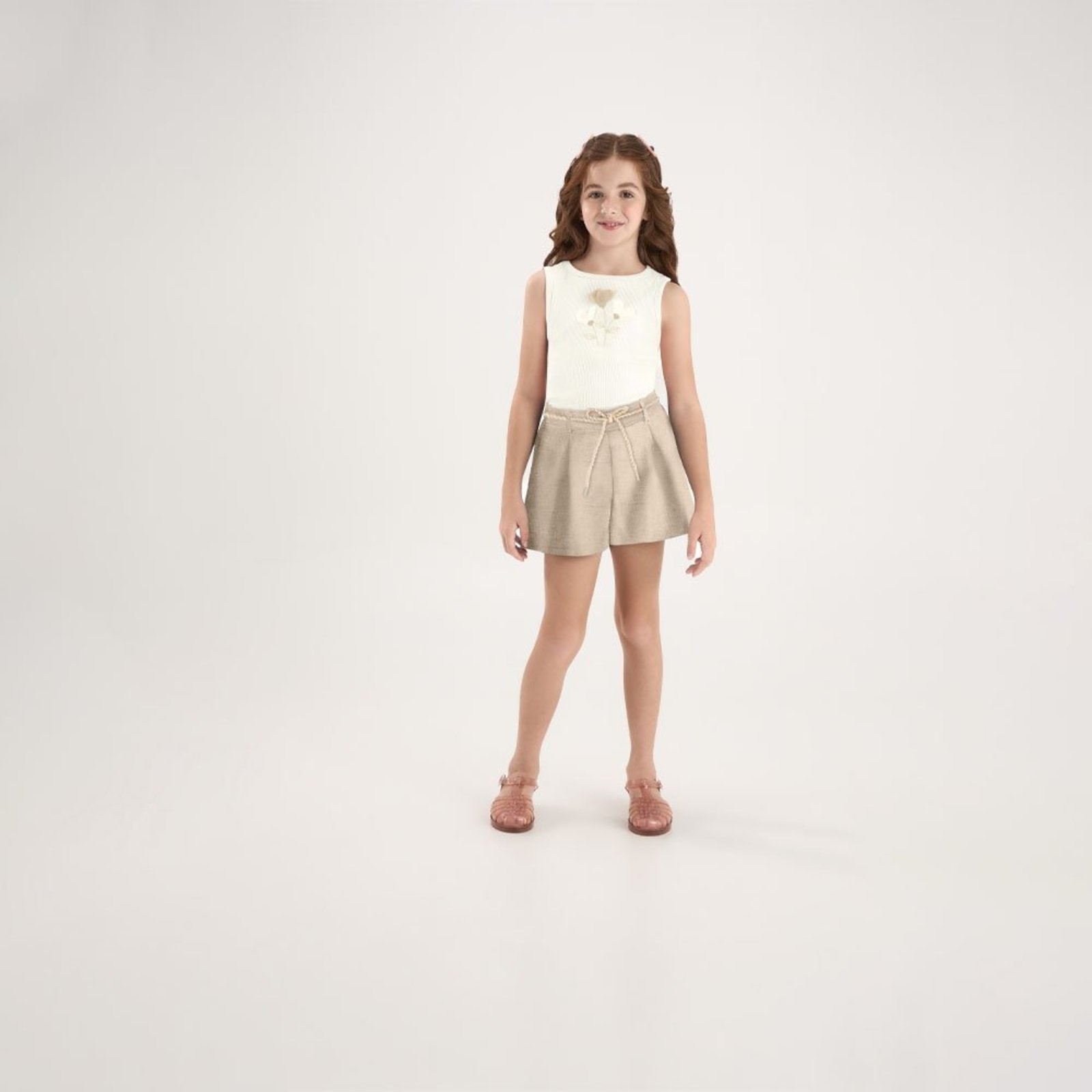 Infantil - Conjunto Bege Pulla Bulla Menina - 53827-1271