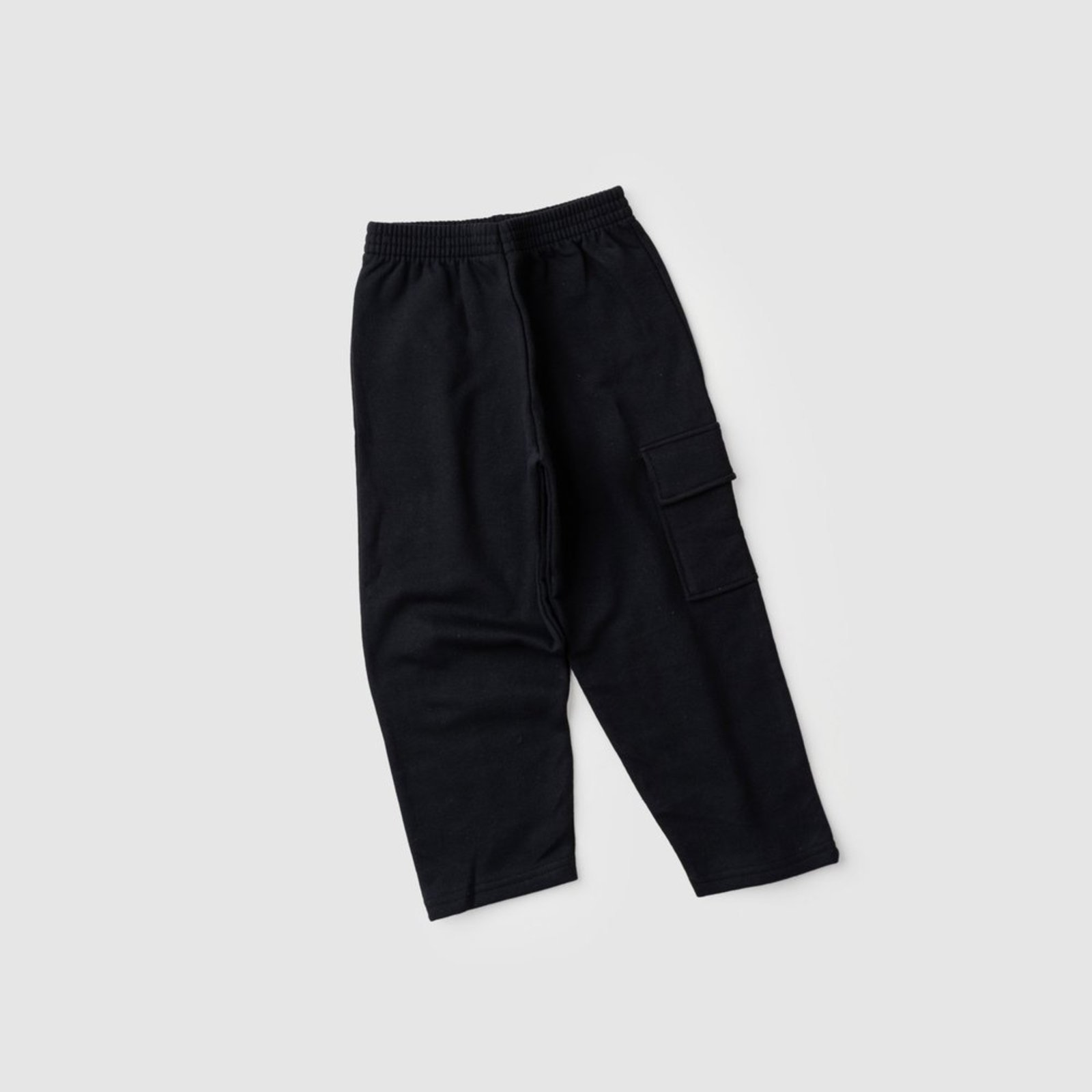 Vista 3 Infantil - Calça Inverno Menino Com Bolso Cargo Lapela em Moletom Molekada verde Molekada verde