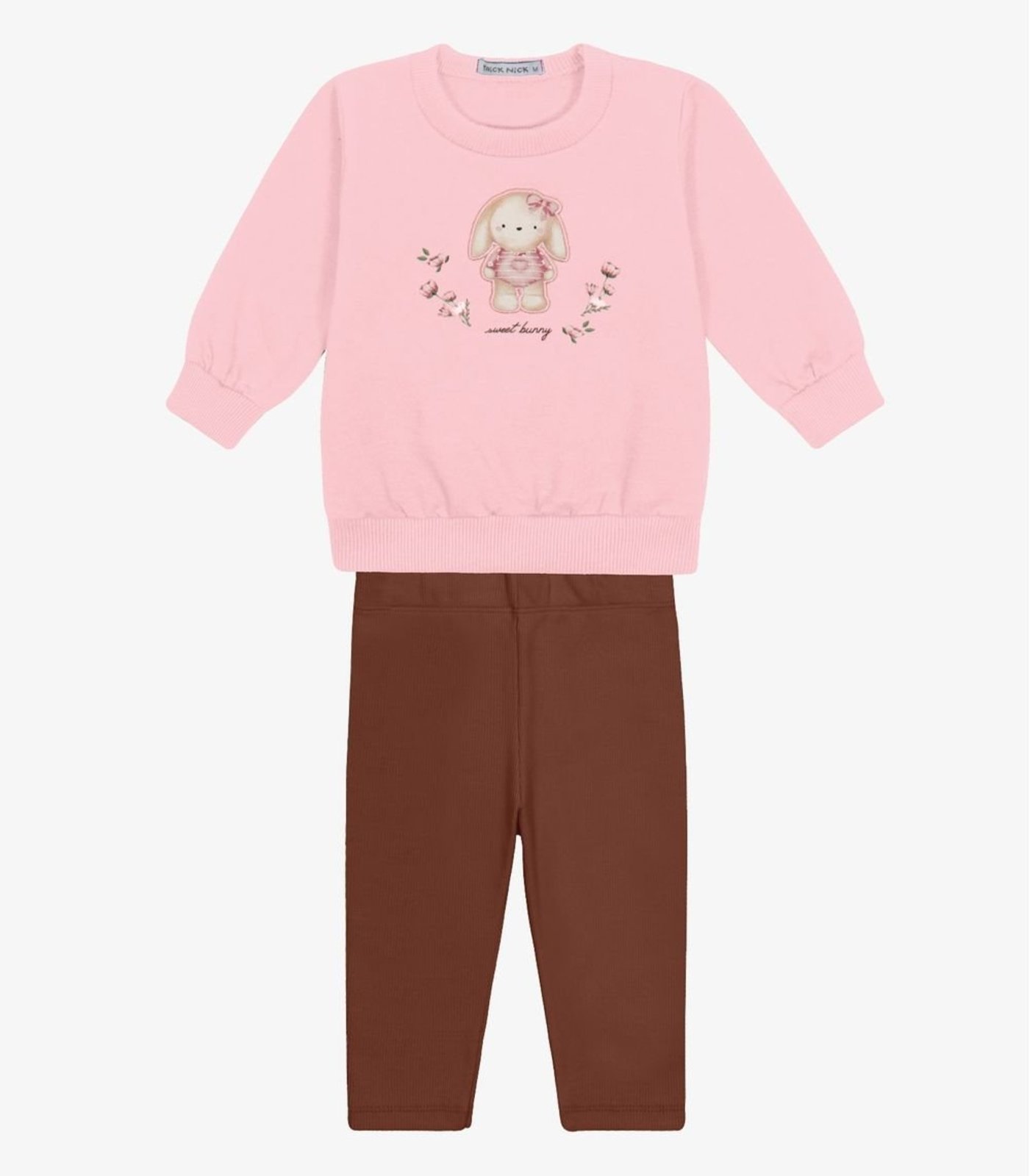 Infantil - Conjunto Blusão com Legging Menina Trick Nick Rosa