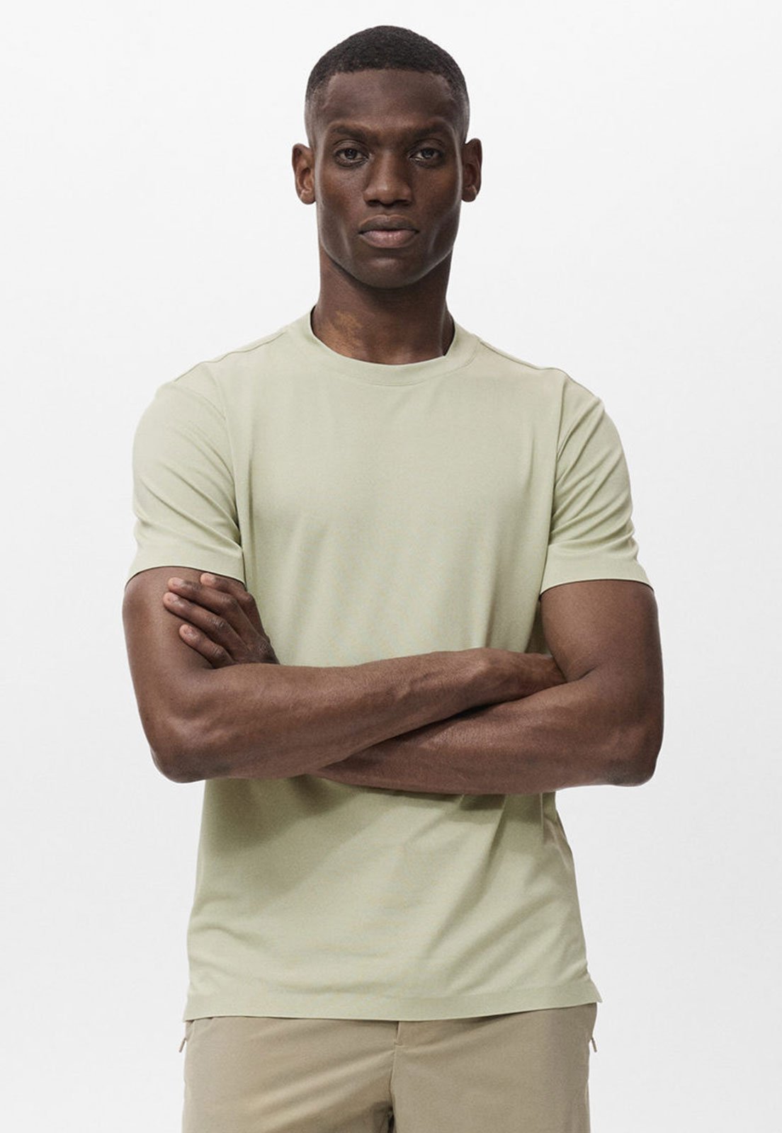 Camiseta Masculina Mango Escala Verde