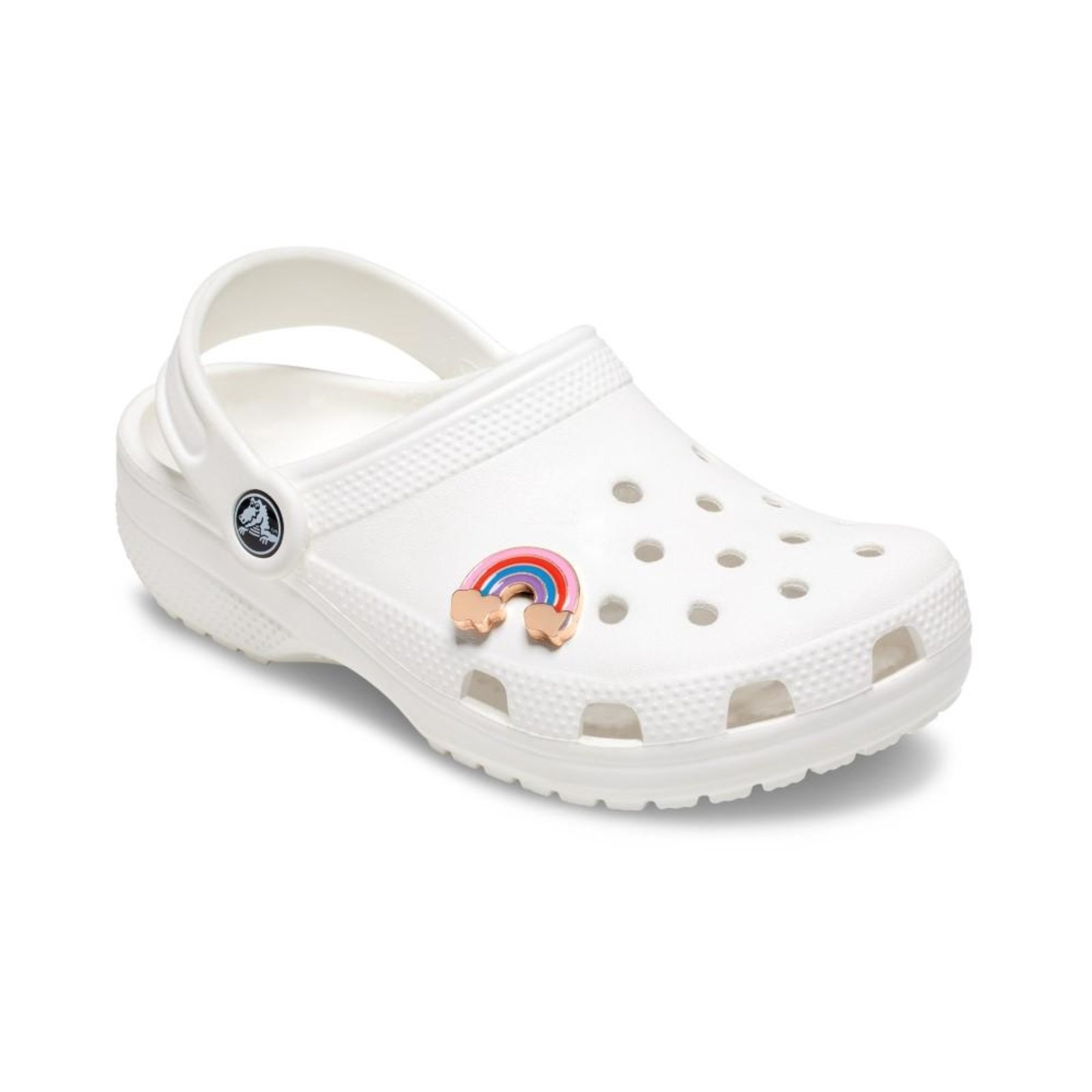 Vista 3 Infantil - Jibbitz™ Arco-Íris Nuvem Dourada Crocs branco