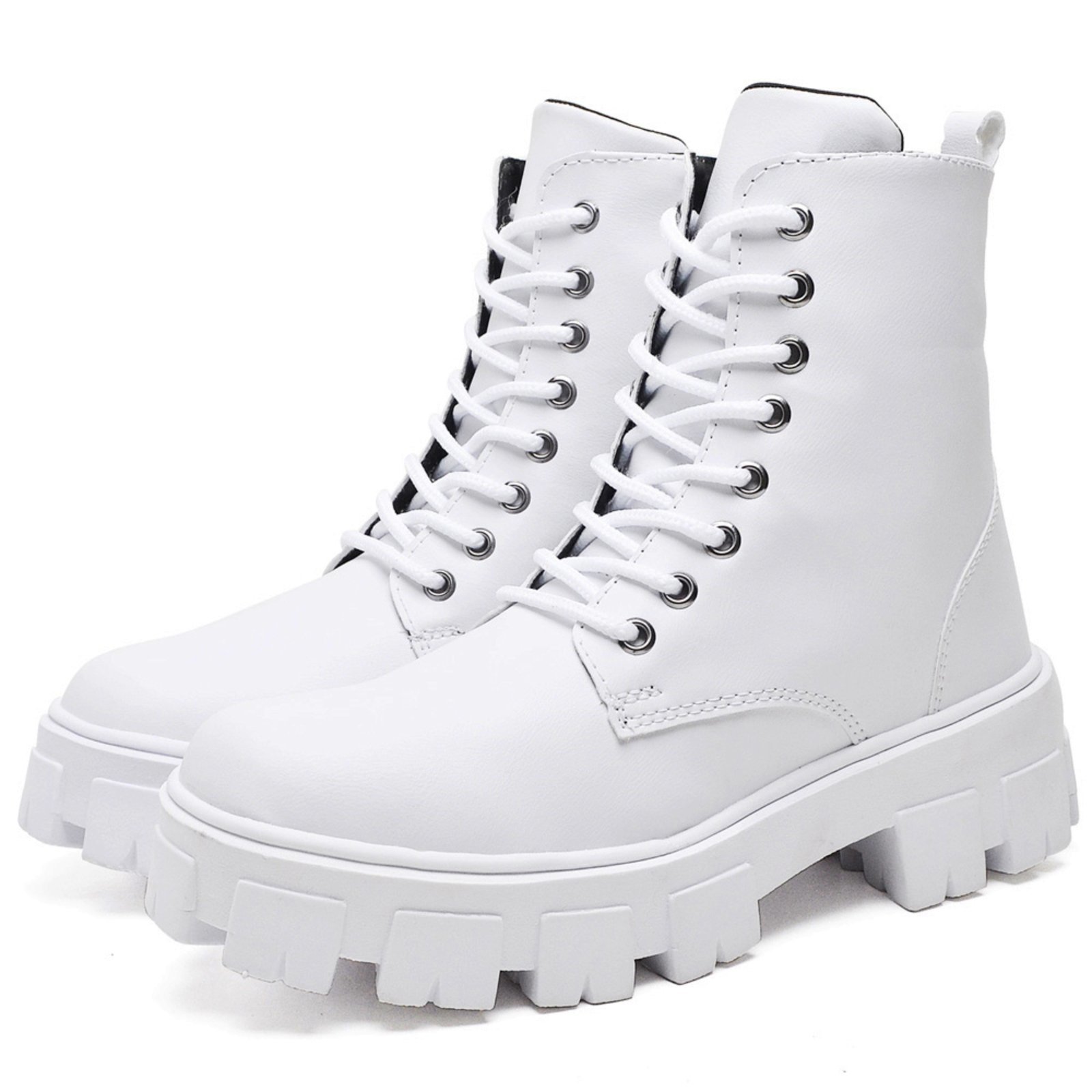 Bota Coturno Feminina Tratorada DUBUY 1104FG Branco