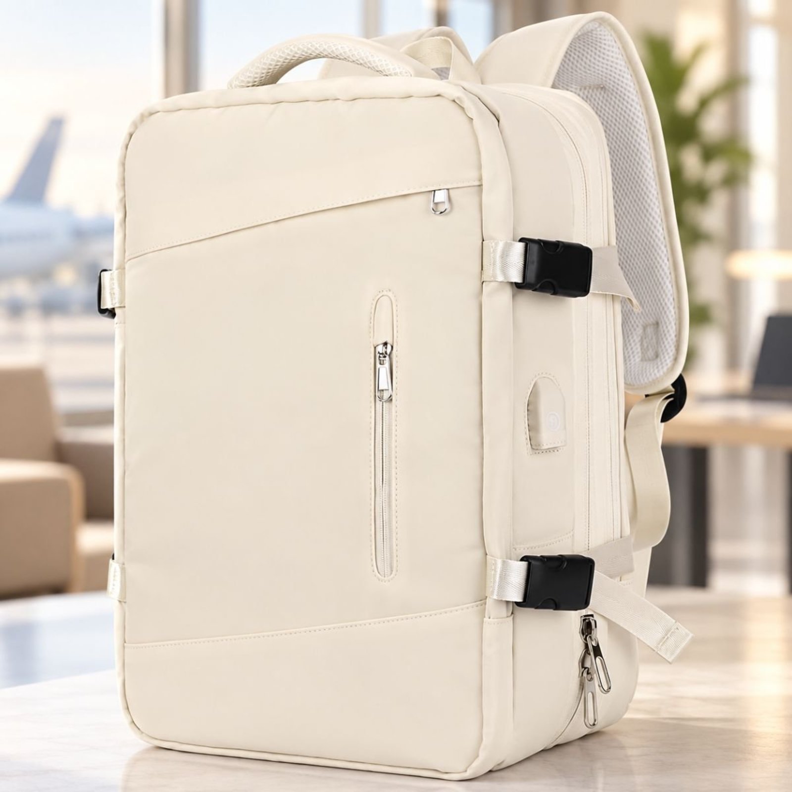 Mochila Feminina Masculina Executiva Expansível Grande Notebook Viagem Trabalho Bordo
