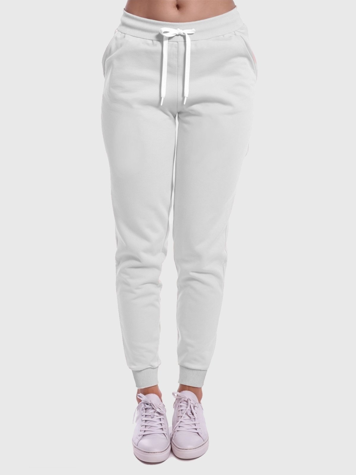 Calça Moletom Feminina Lisa Básica Benellys Branco