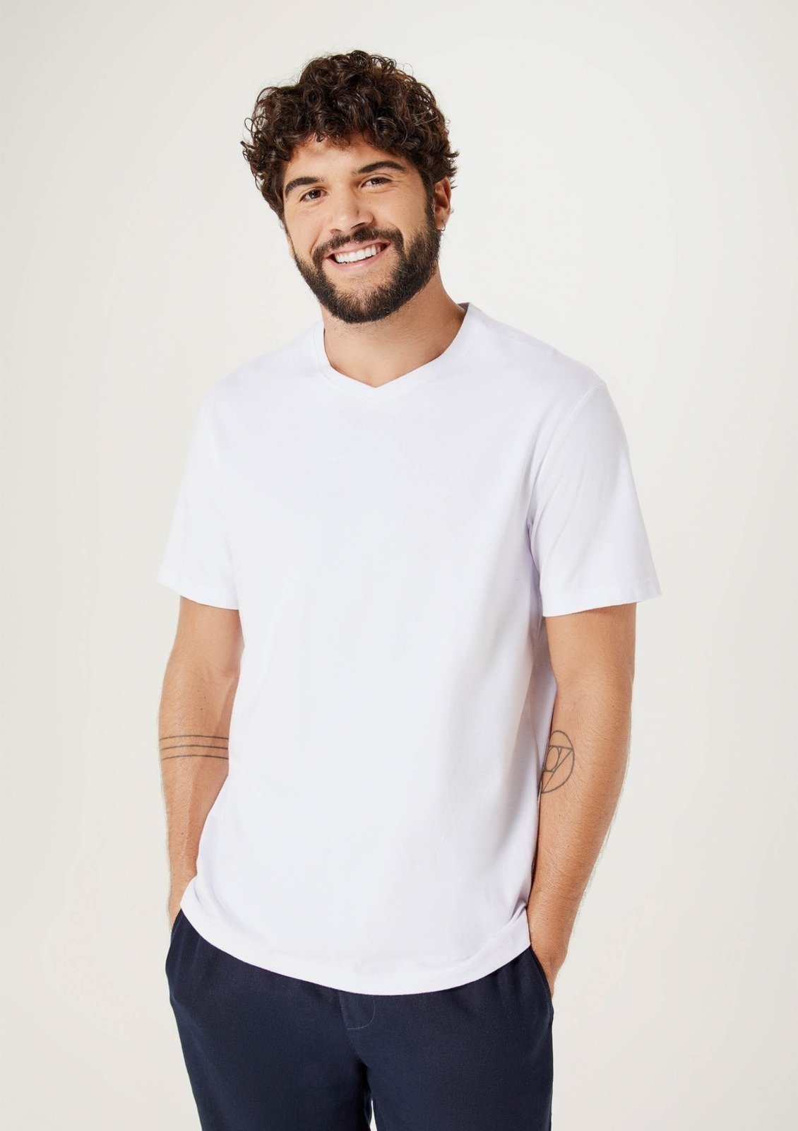 Camiseta Básica Masculina Manga Curta Comfort Super Cotton