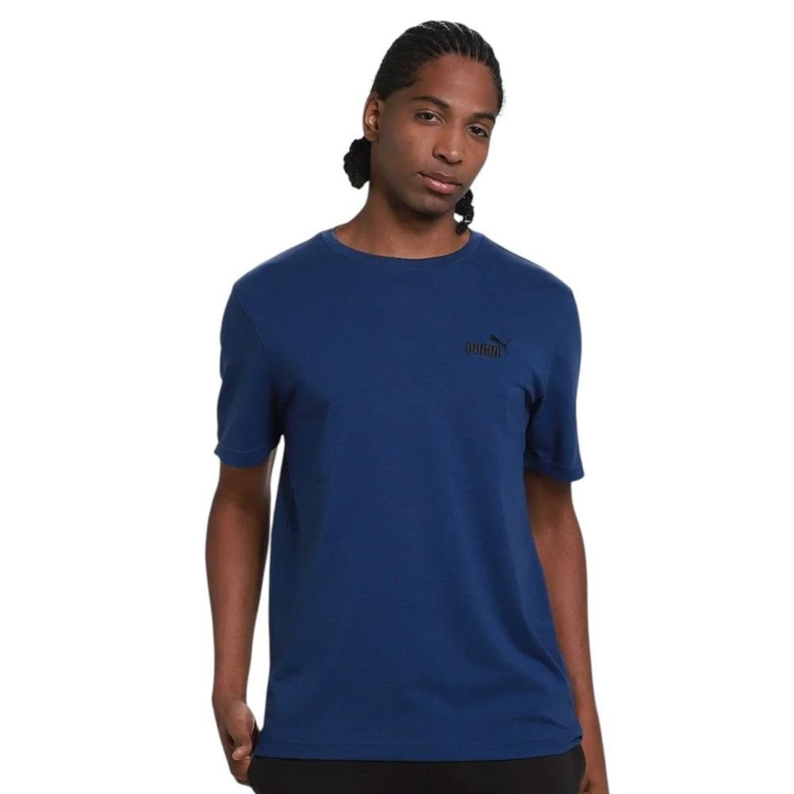 Camiseta Puma Ess Small No. 1 Logo Masculina - Azul Marinho - Puma