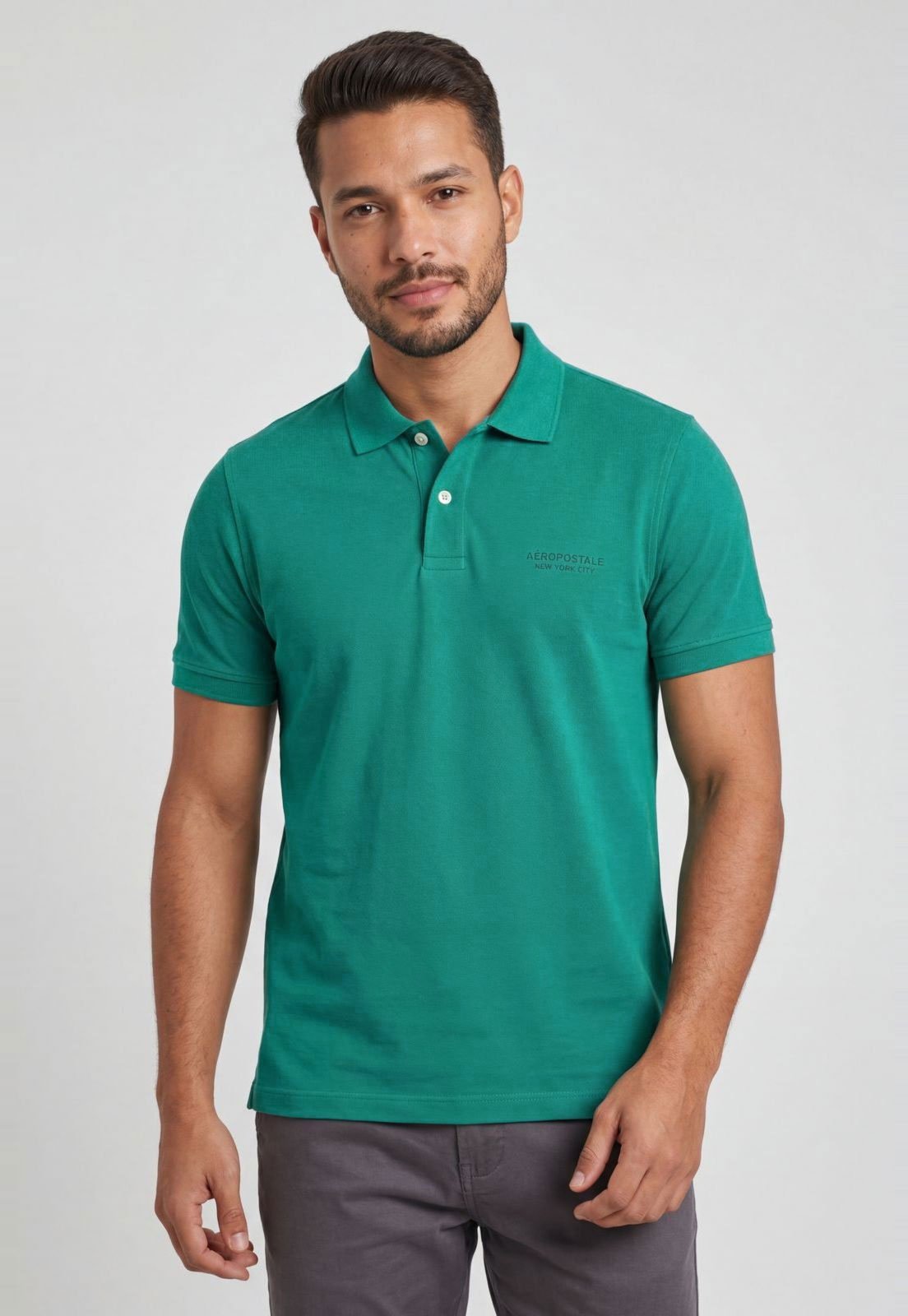 Polo Masculina Aeropostale Gola Polo Verde