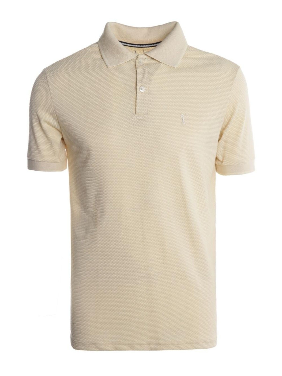 Polo Manga Curta Masculina BEGE