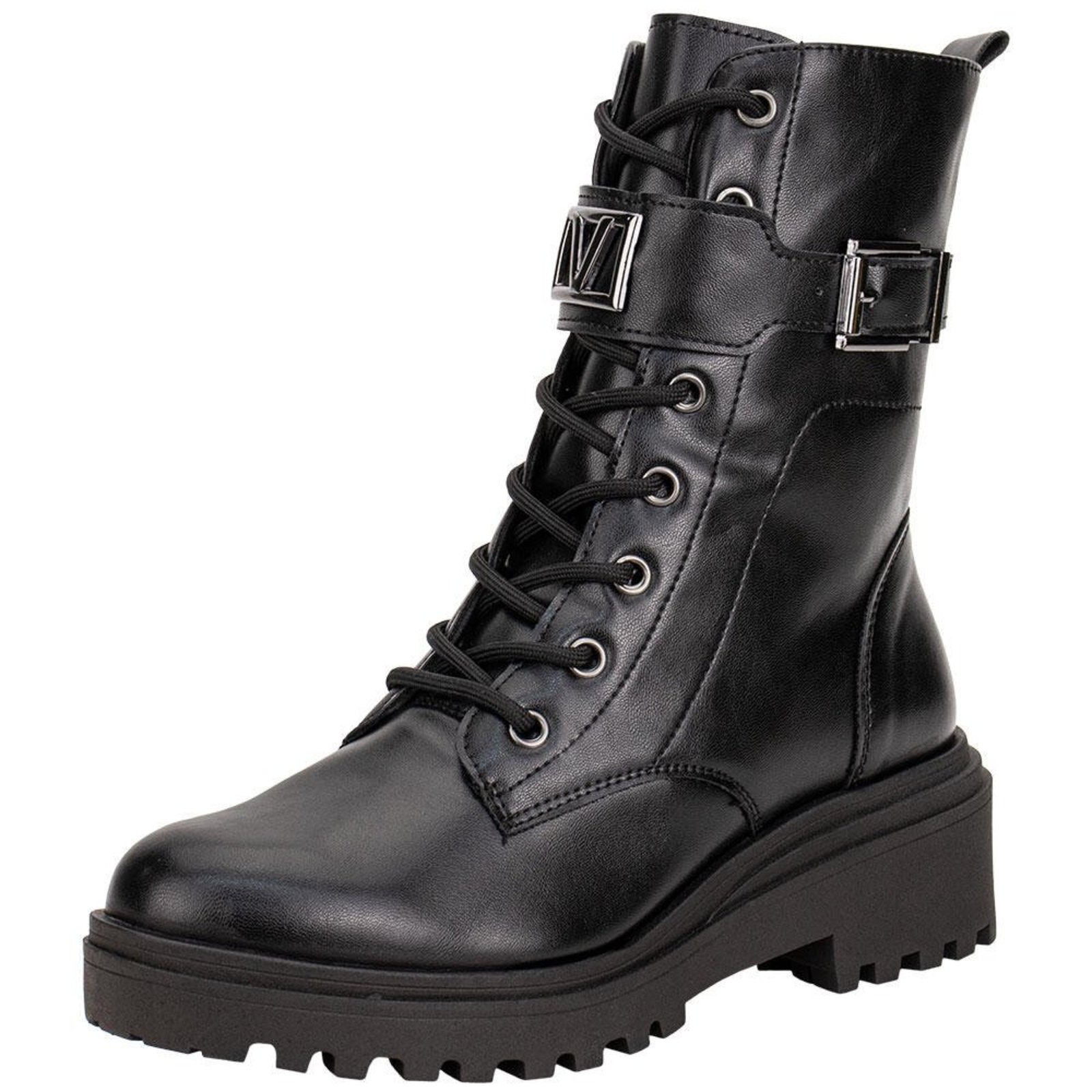Bota Feminina Coturno Via Marte 009015 5839155 Preto