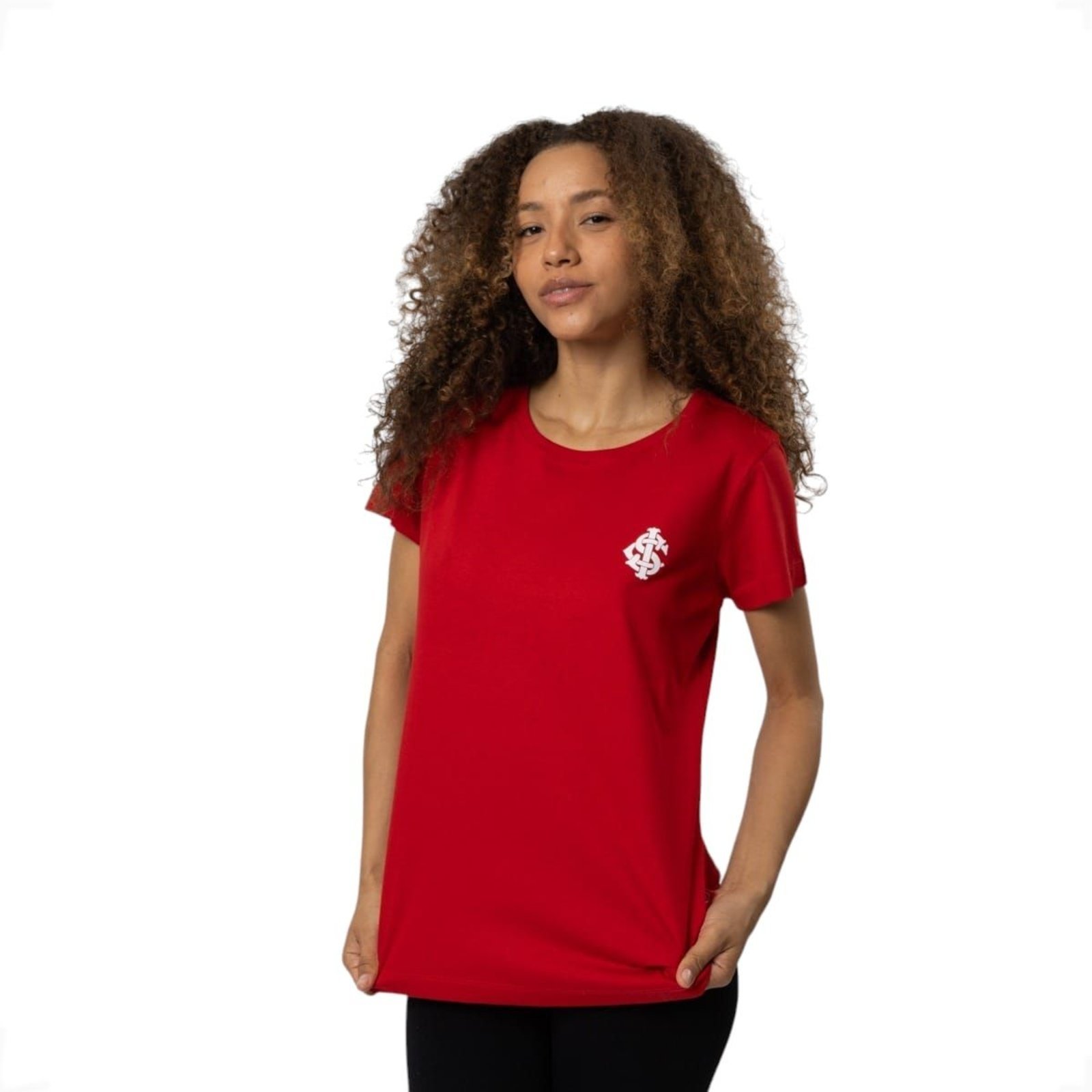Camiseta Baby Look Feminina Internacional Vermelho