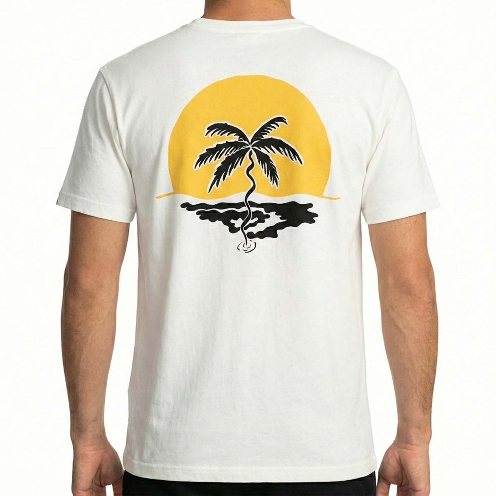 Camiseta Quiksilver High Island I SM26 Masculina Snow White