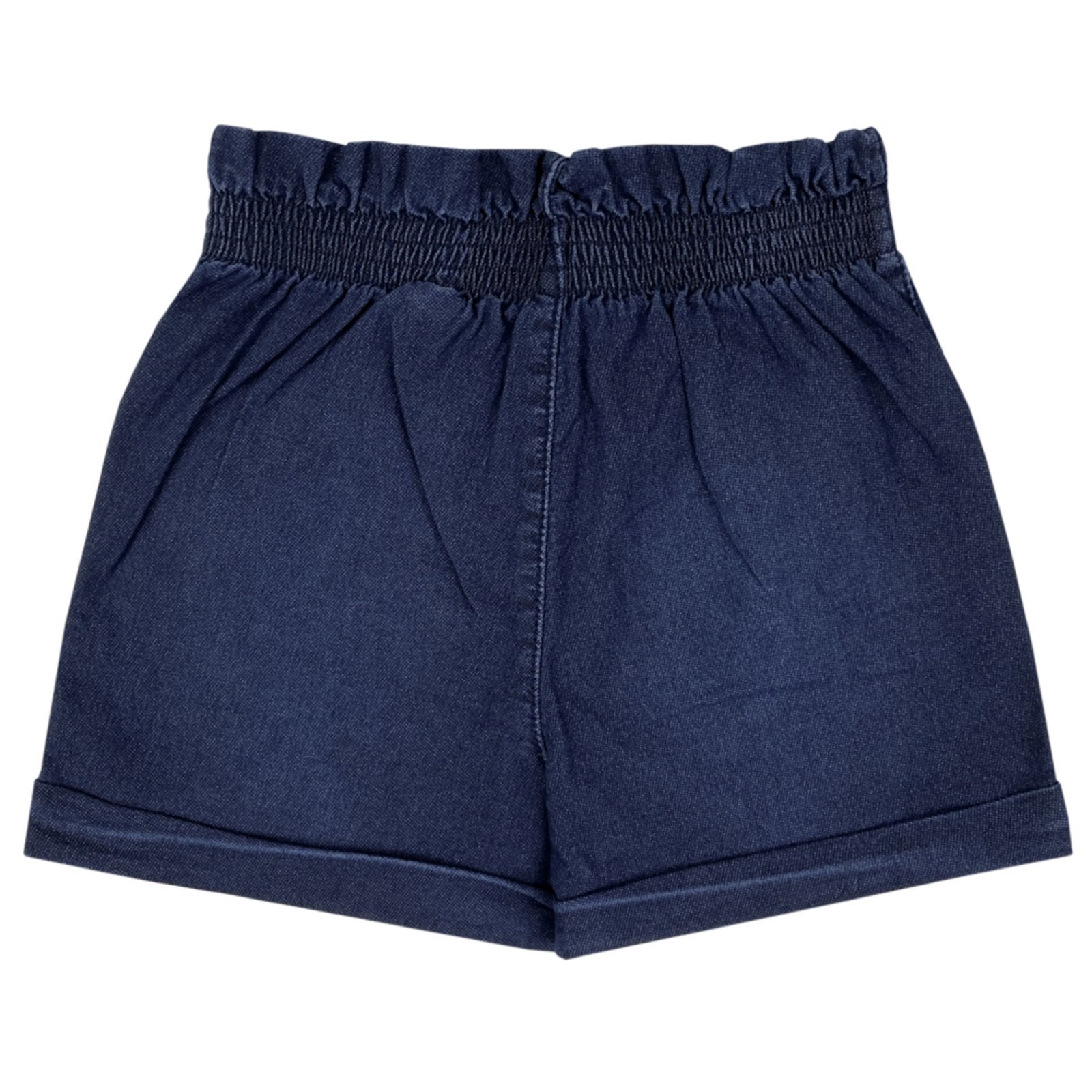 Vista 3 Infantil - Shorts Juvenil Look Jeans Moletom Jeans azul Look Jeans azul