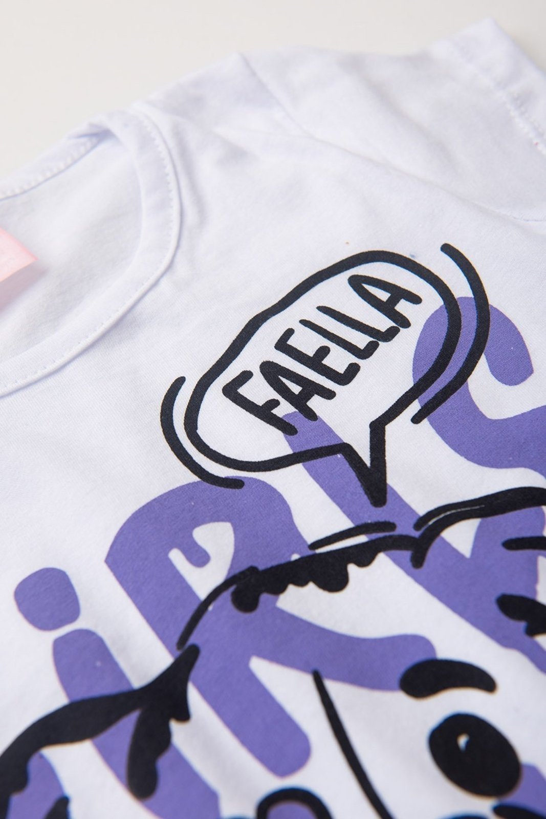 Vista 3 Infantil - Conjunto Verão Feminino Girls Rule Branco - Mega Mega Kids unico Mega Kids unico