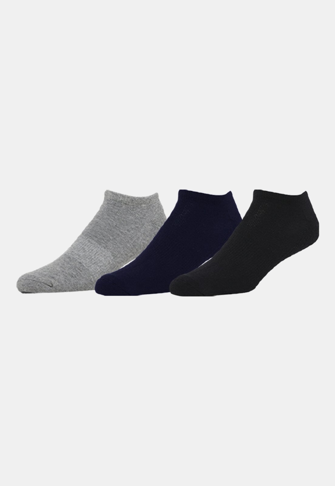 Kit 3 Pares de Meias Soquete Invisível 33 ao 39 Unissex Multicolorido 3