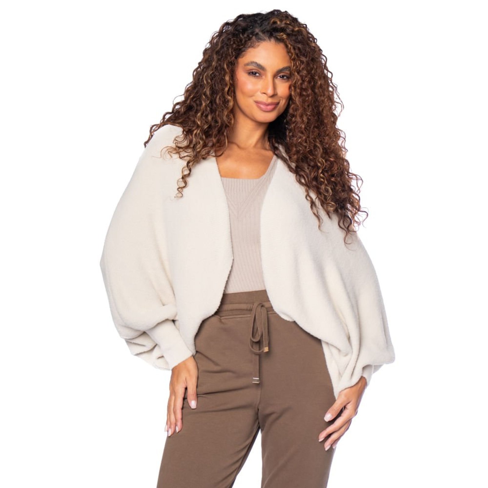 Casaco Feminino Biamar Fio Pluma Bege Claro