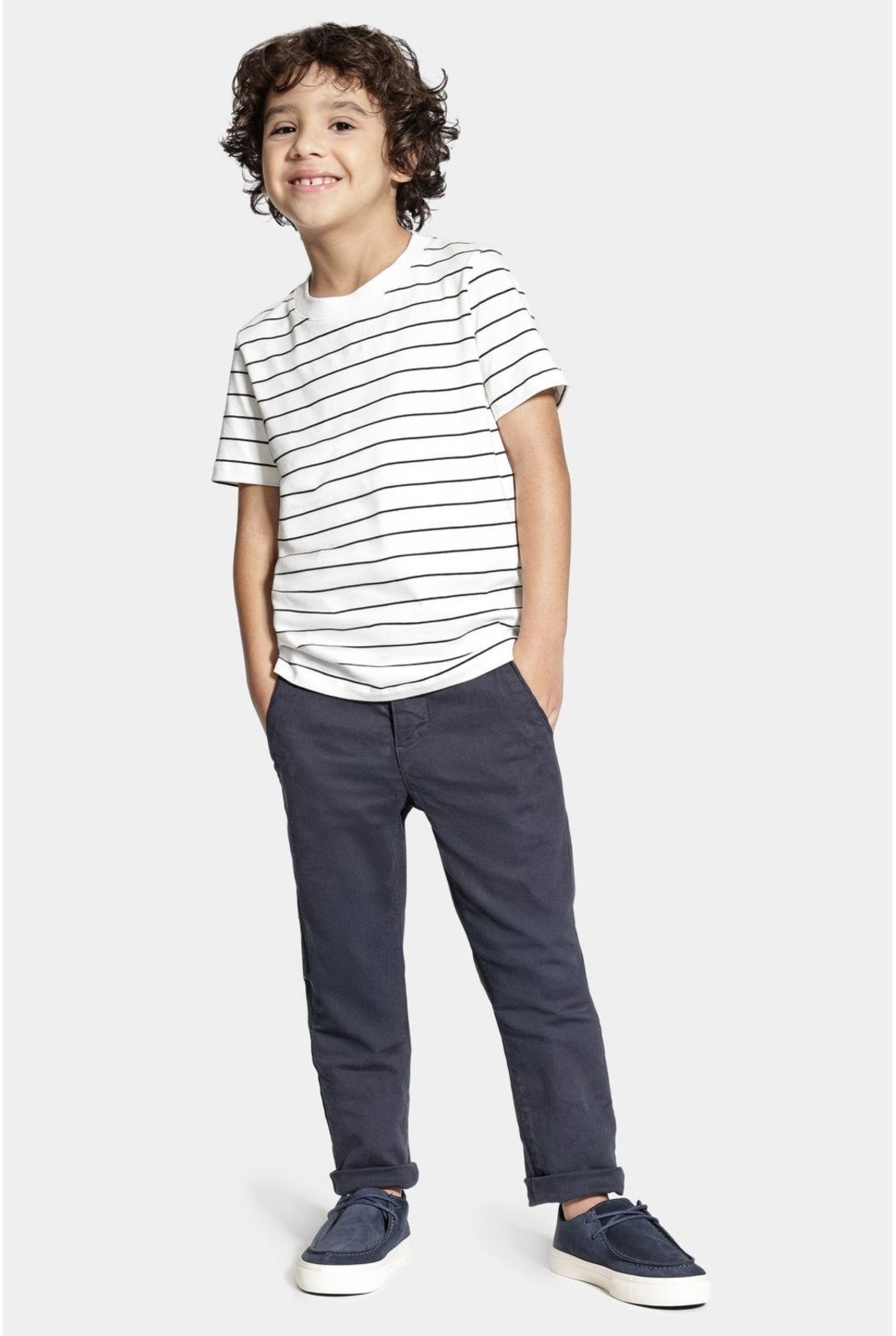 Vista 3 Infantil - Calça Aramis Chino Color Sarjada Marinho azul marinho Aramis azul marinho