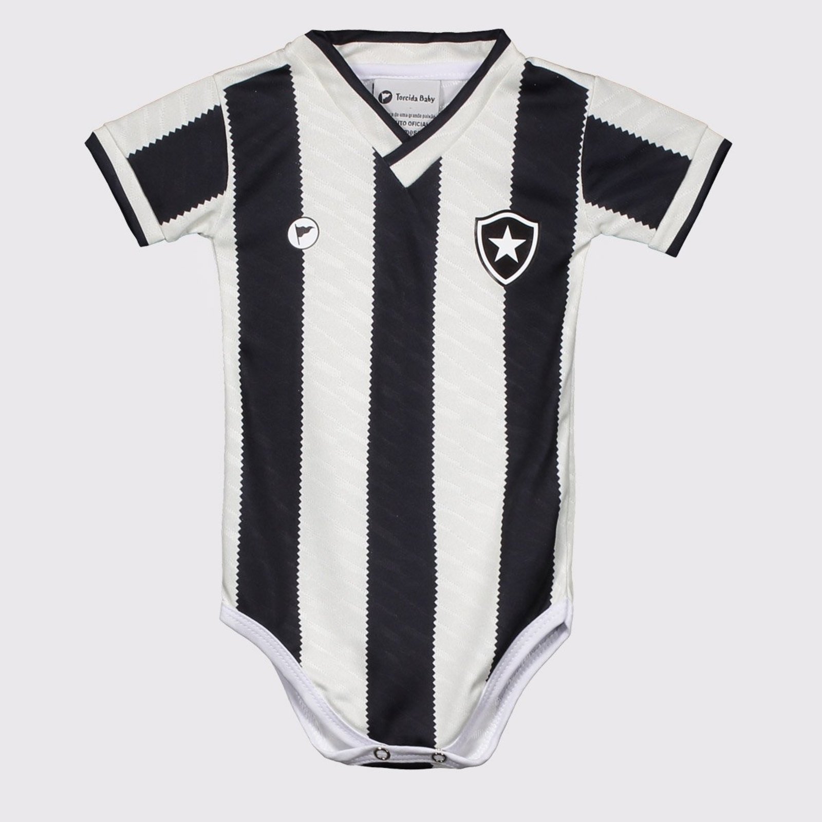 Infantil - Body Botafogo Premium Preto e Branco