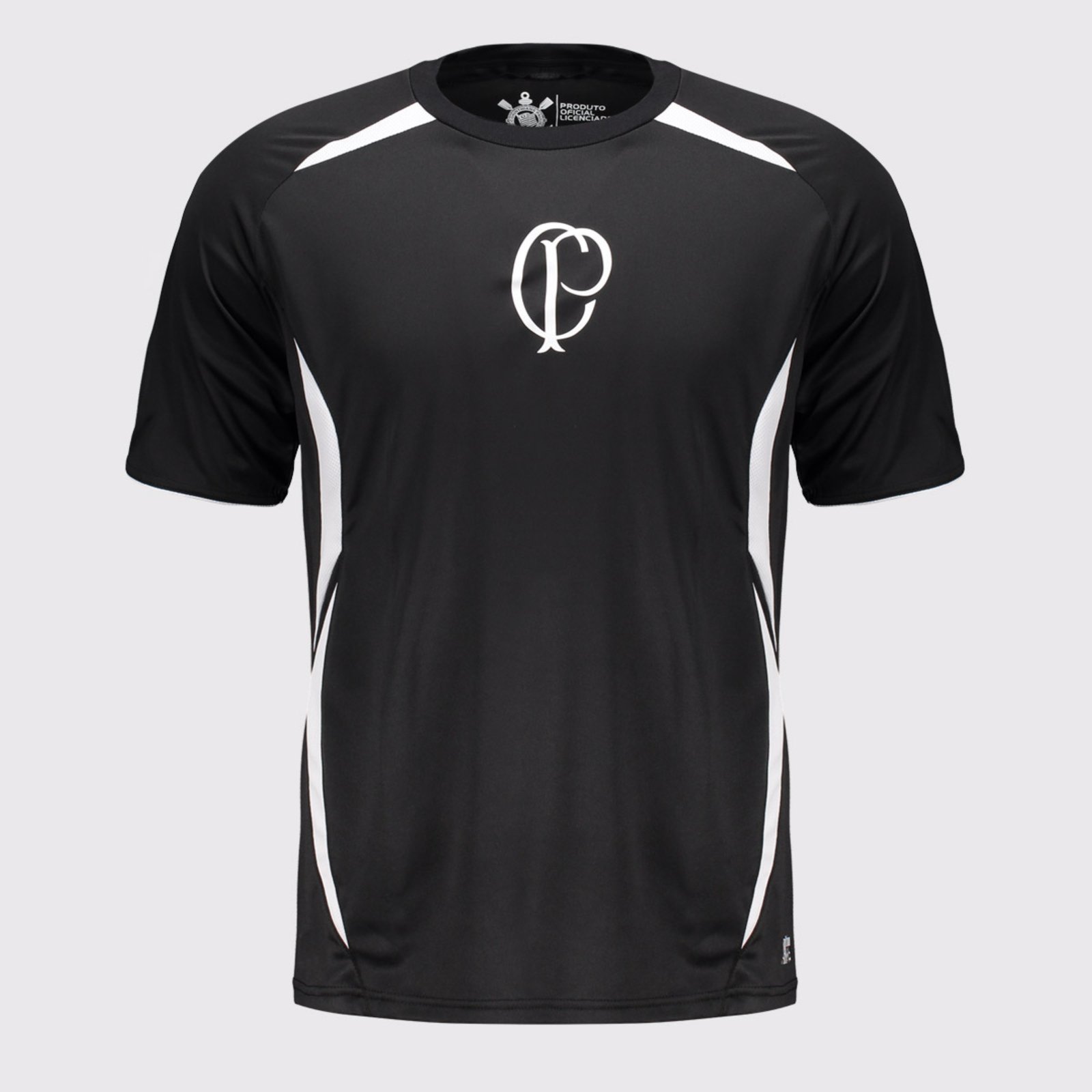 Camisa Corinthians Raglan SCCP Preta