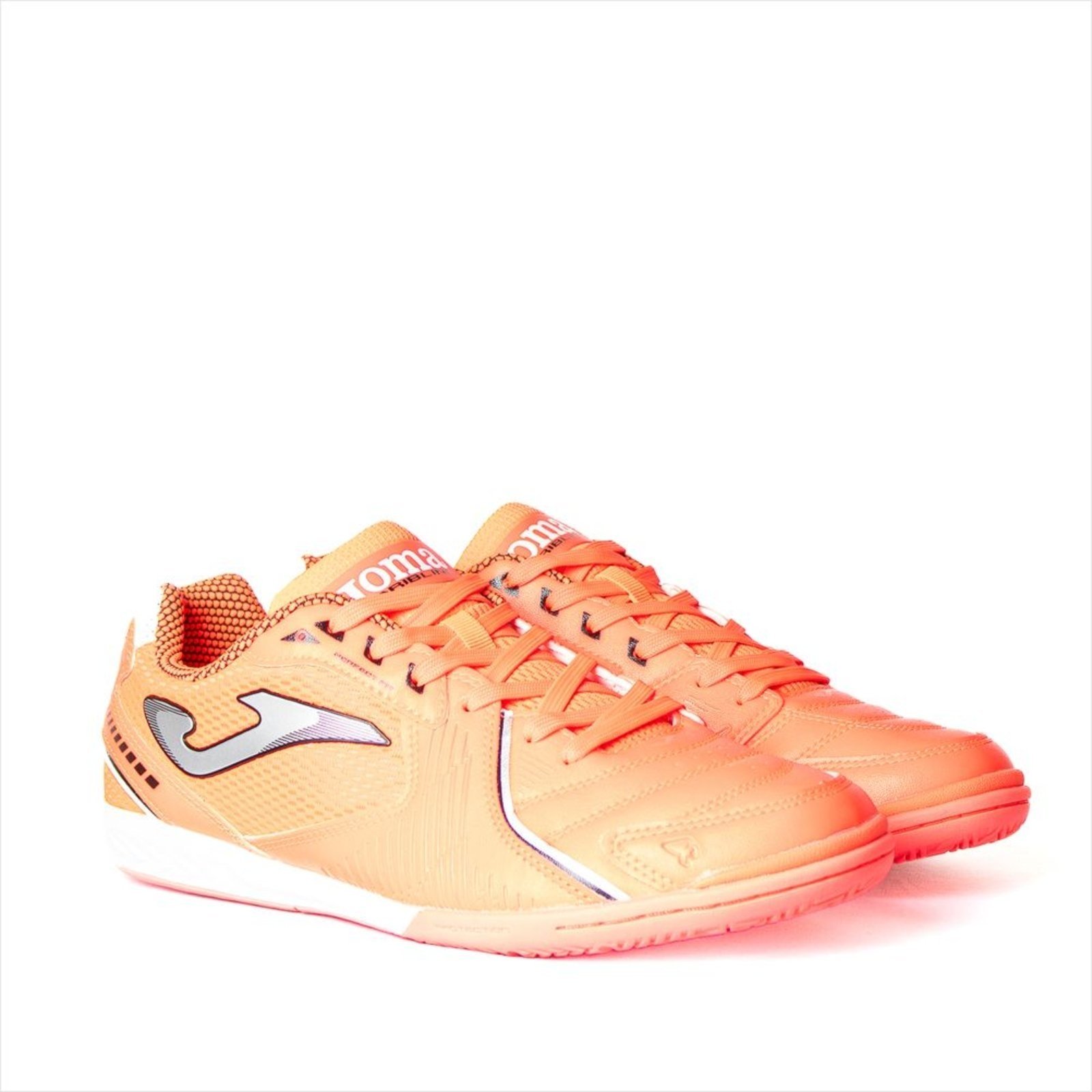 Vista 3 Chuteira Joma Dribling Futsal Branca Unissex Branca coral Joma coral