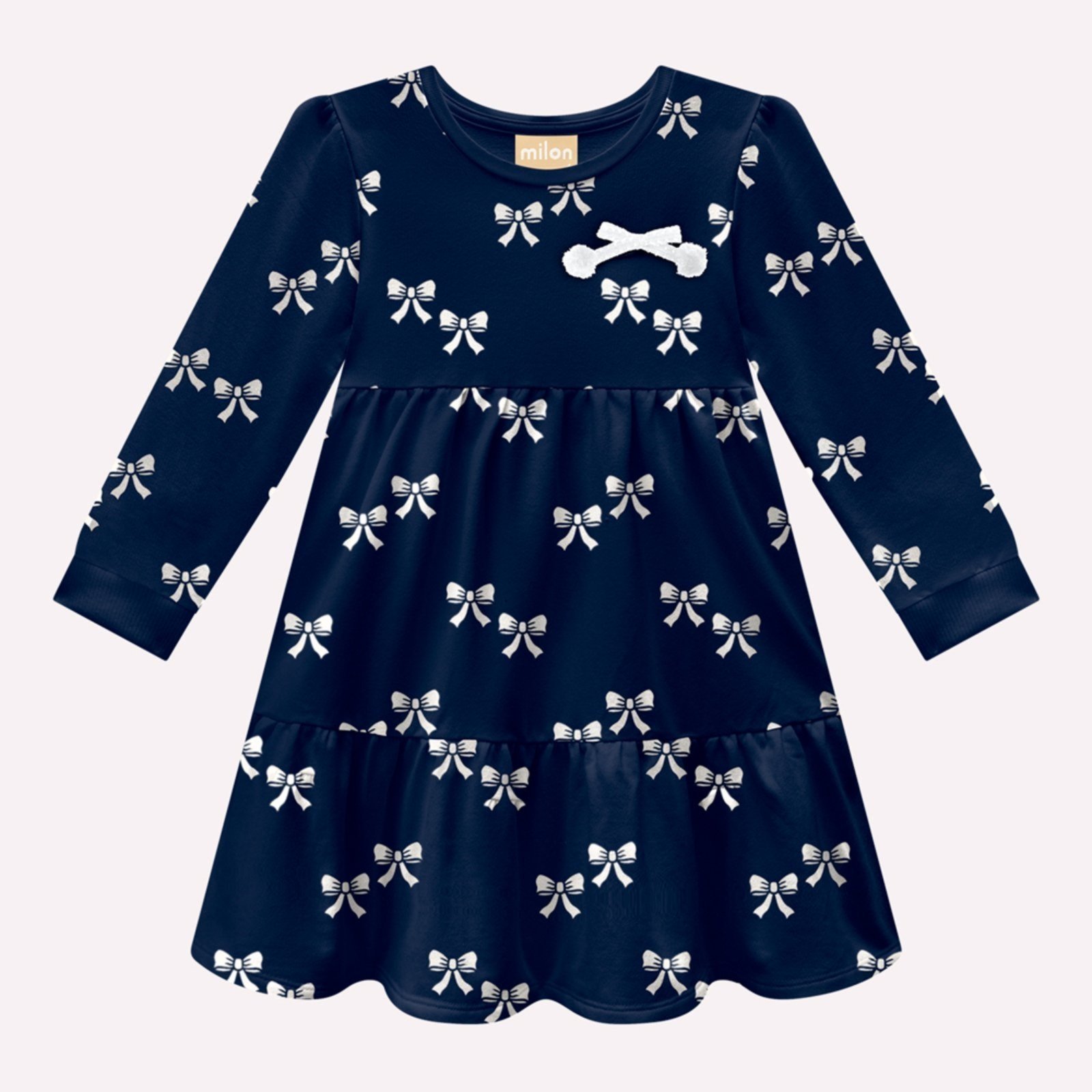 Infantil - Vestido Menina Laços Milon