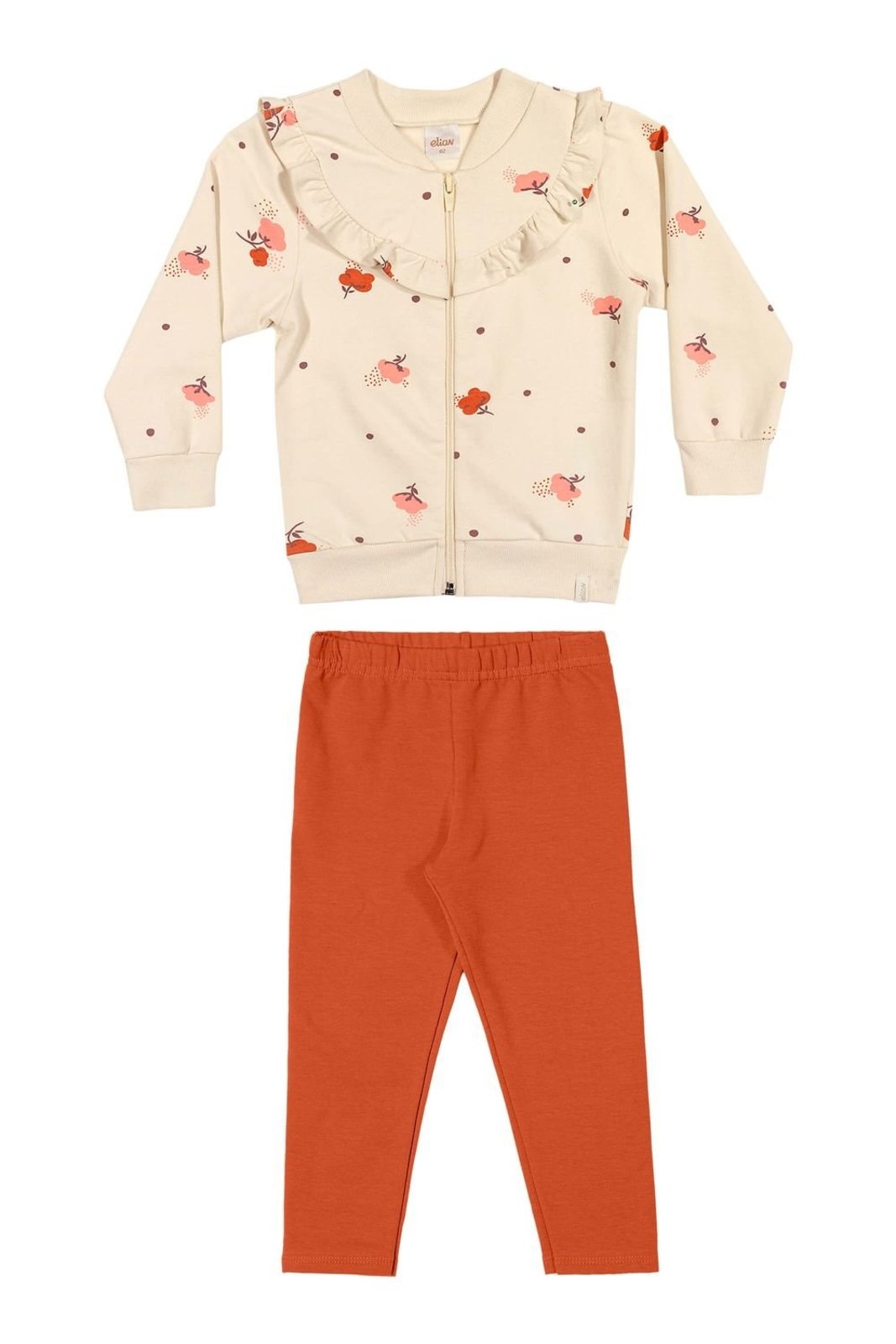 Infantil - Conjunto Menina Babados Molecotton Elian Bege