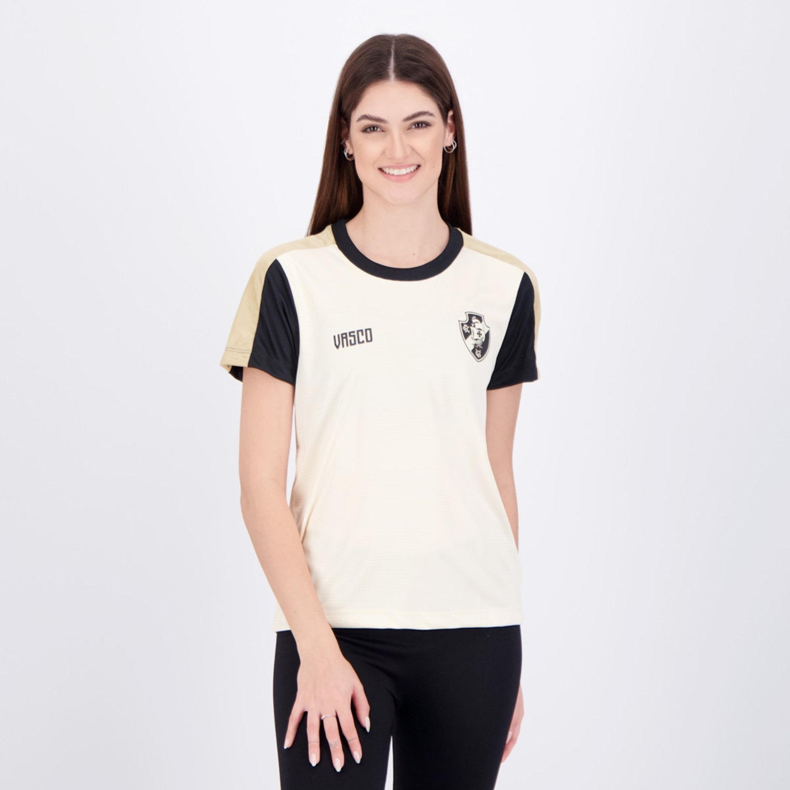 Vista 2 Camisa Vasco Estouro Feminina braziline bege braziline bege