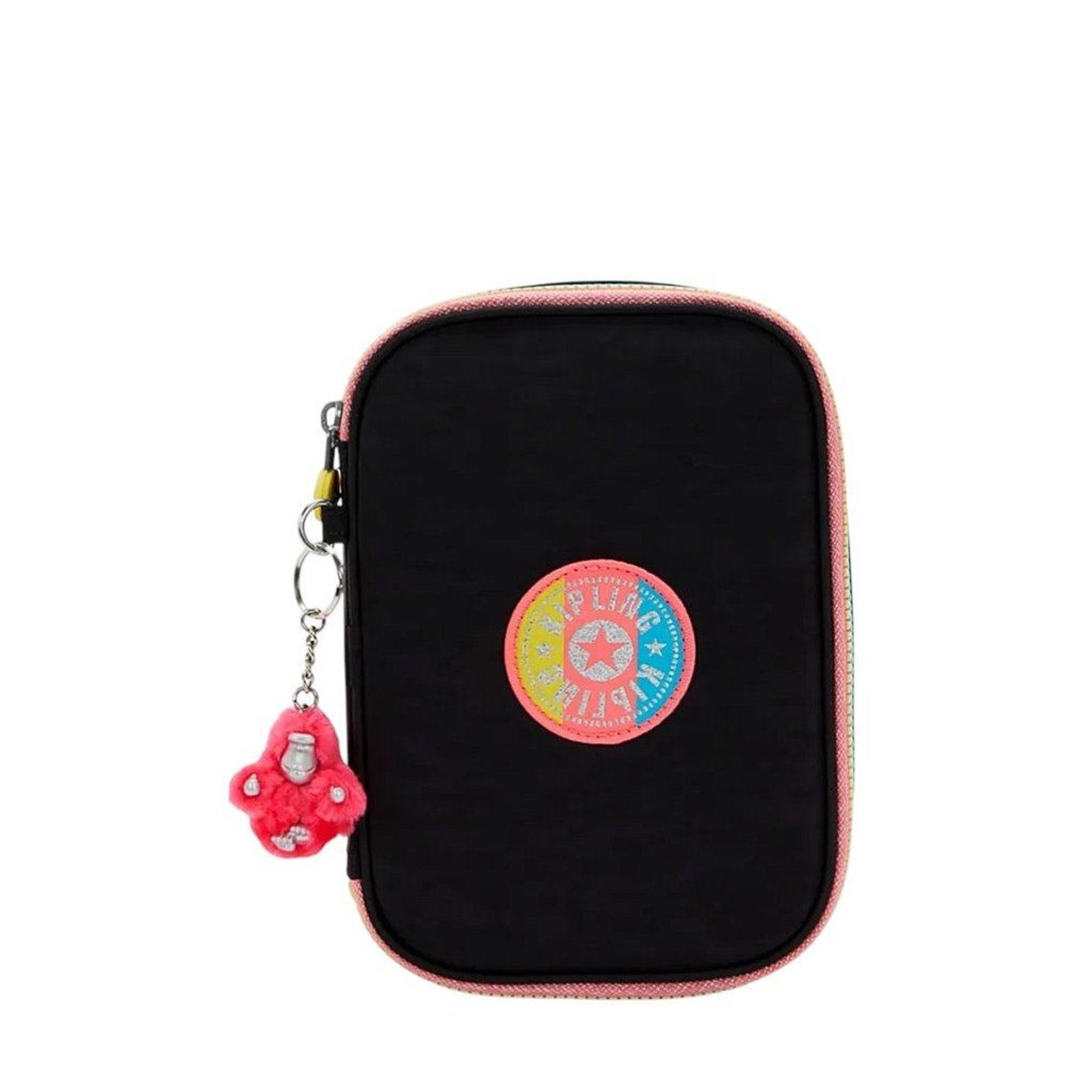 Vista 2 Estojo Kipling 100 Pens Galaxy Black FC Preto incolor black Kipling incolor black