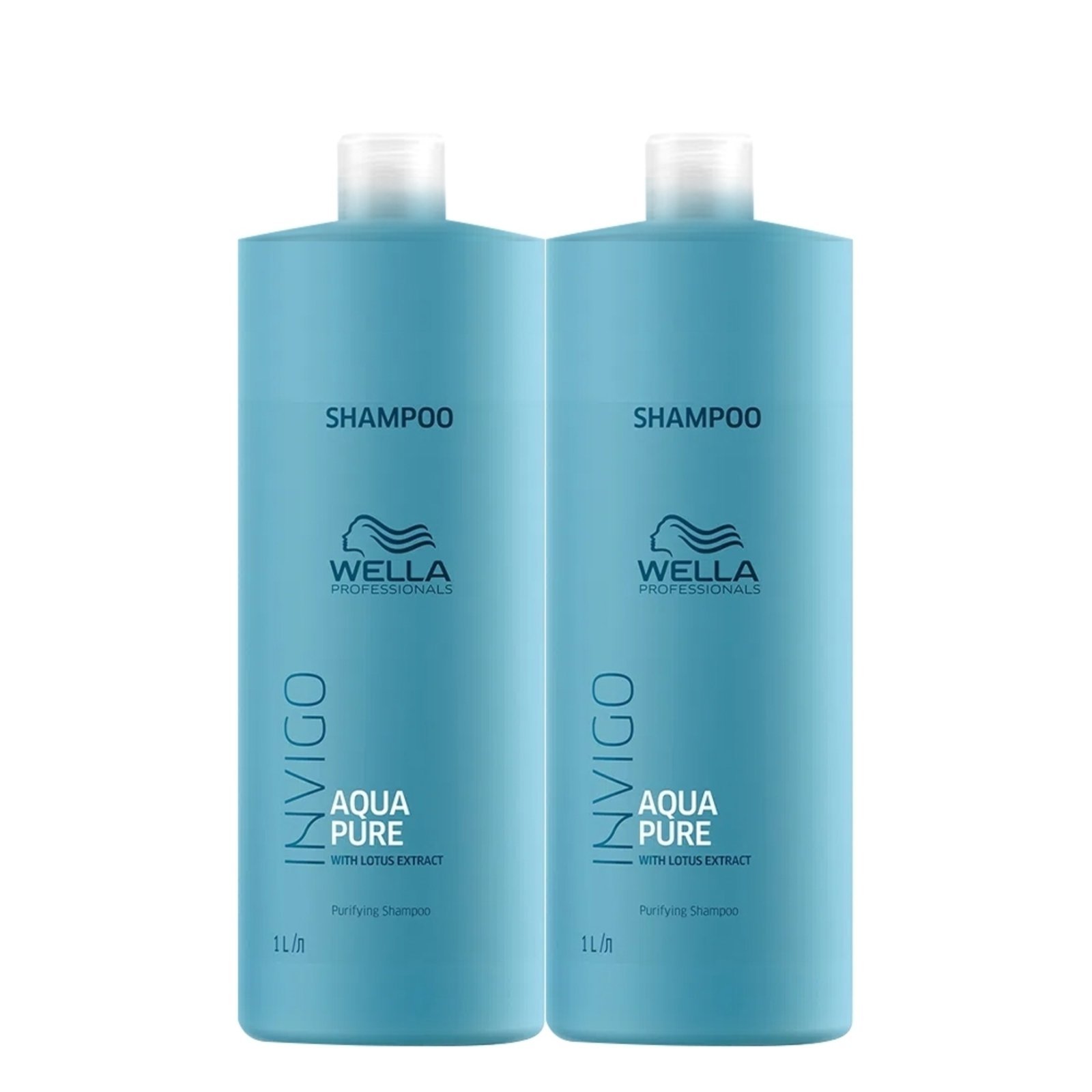 Kit Wella Professionals Invigo Balance Acqua Pure - Shampoo Antirresiduos 1L (2 Unidades)