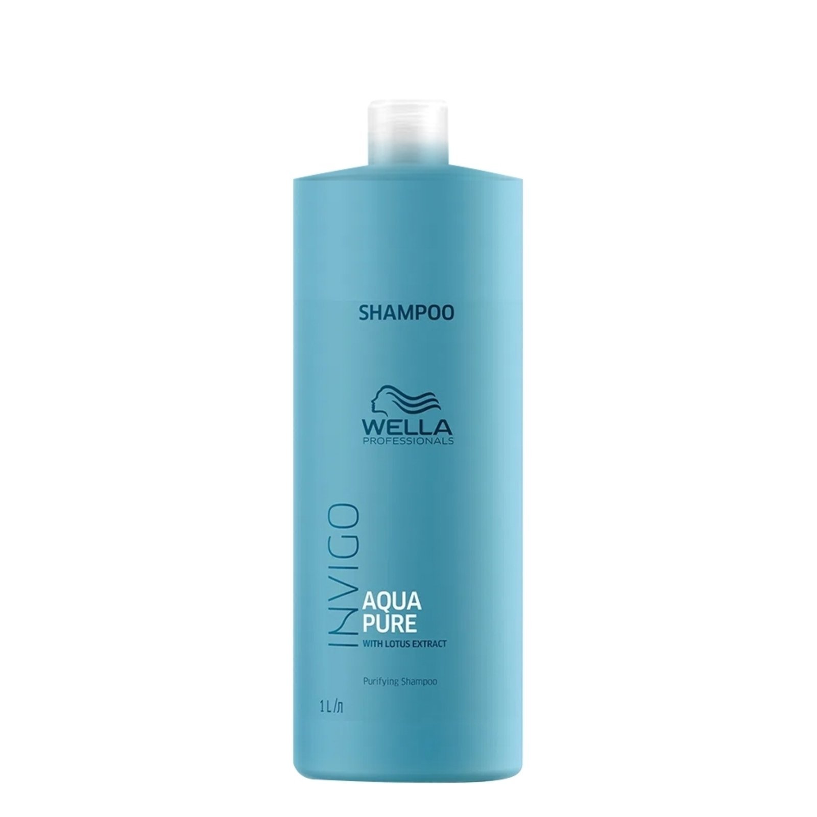 Vista 3 Kit Wella Professionals Invigo Balance Acqua Pure - Shampoo Antirresiduos 1L (2 Unidades) multicolorido WELLA PROFESSIONALS multicolorido