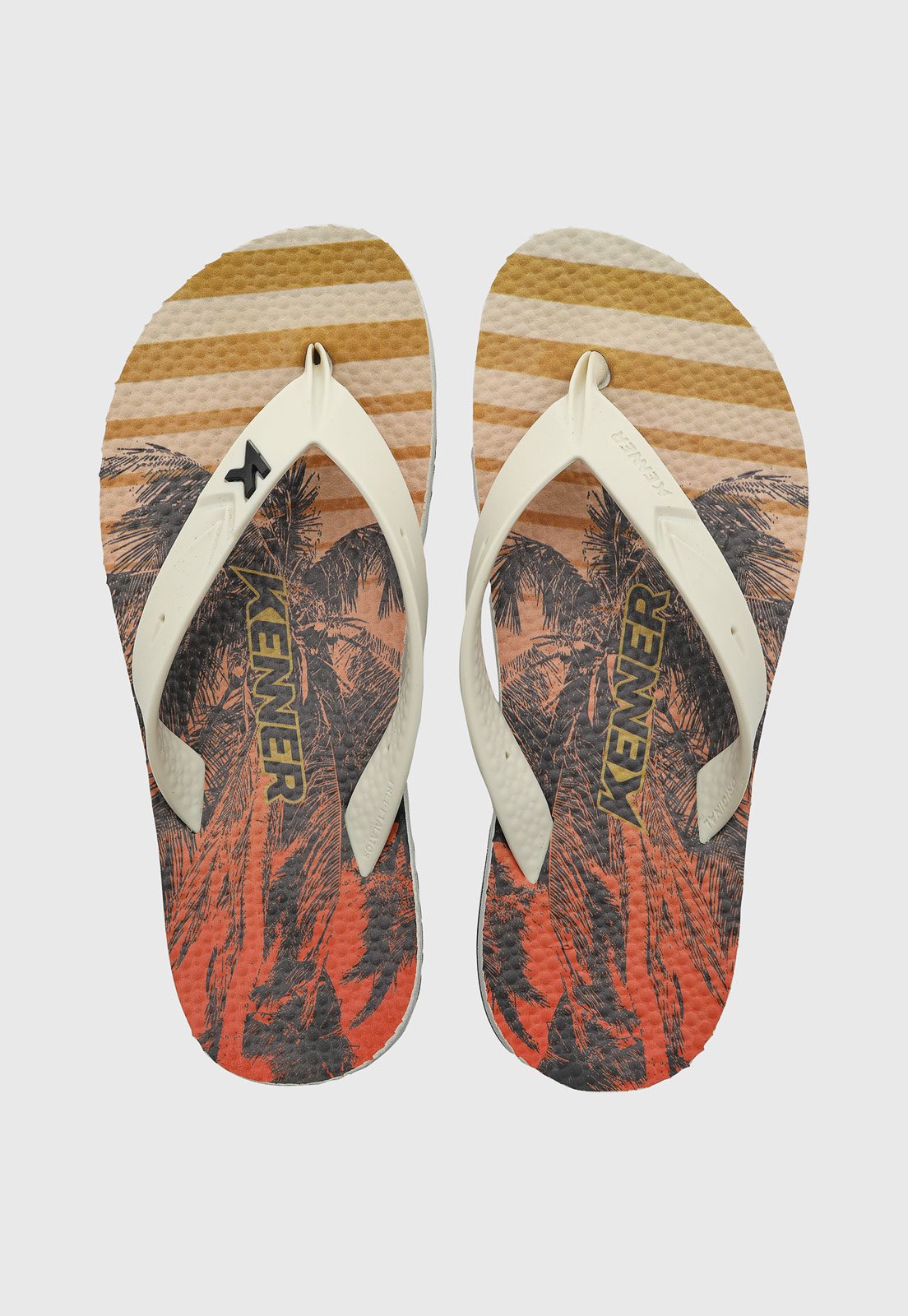 Chinelo Masculino Kenner Summer Estampado Off-White
