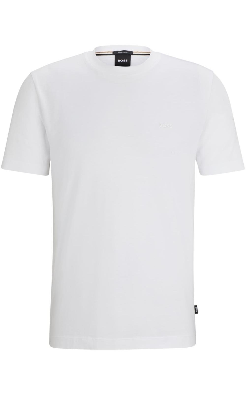 Camiseta Regular Fit Em Jersey De Algodão Com Logo