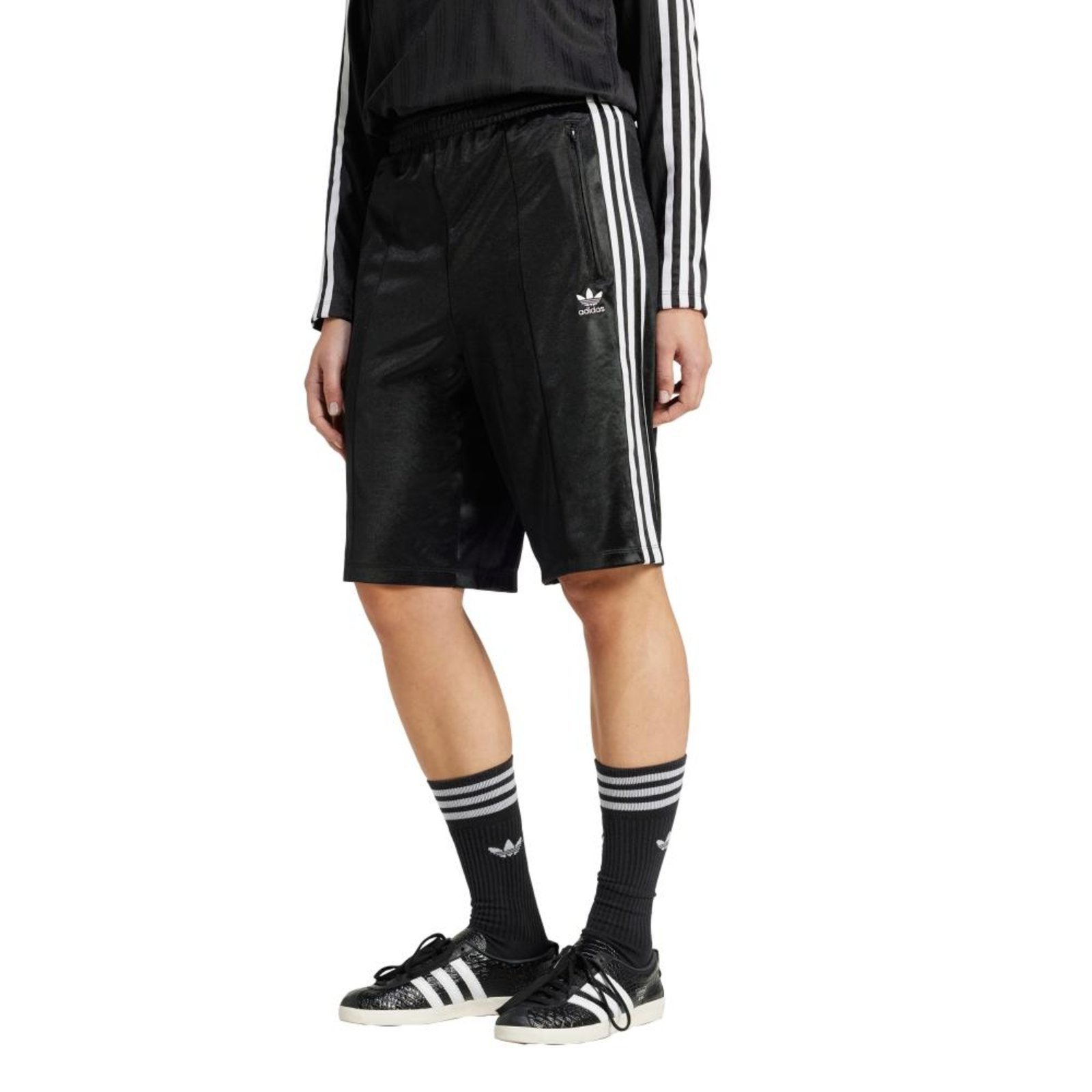 Shorts Longo Adicolor Firebird adidas Originals Preto