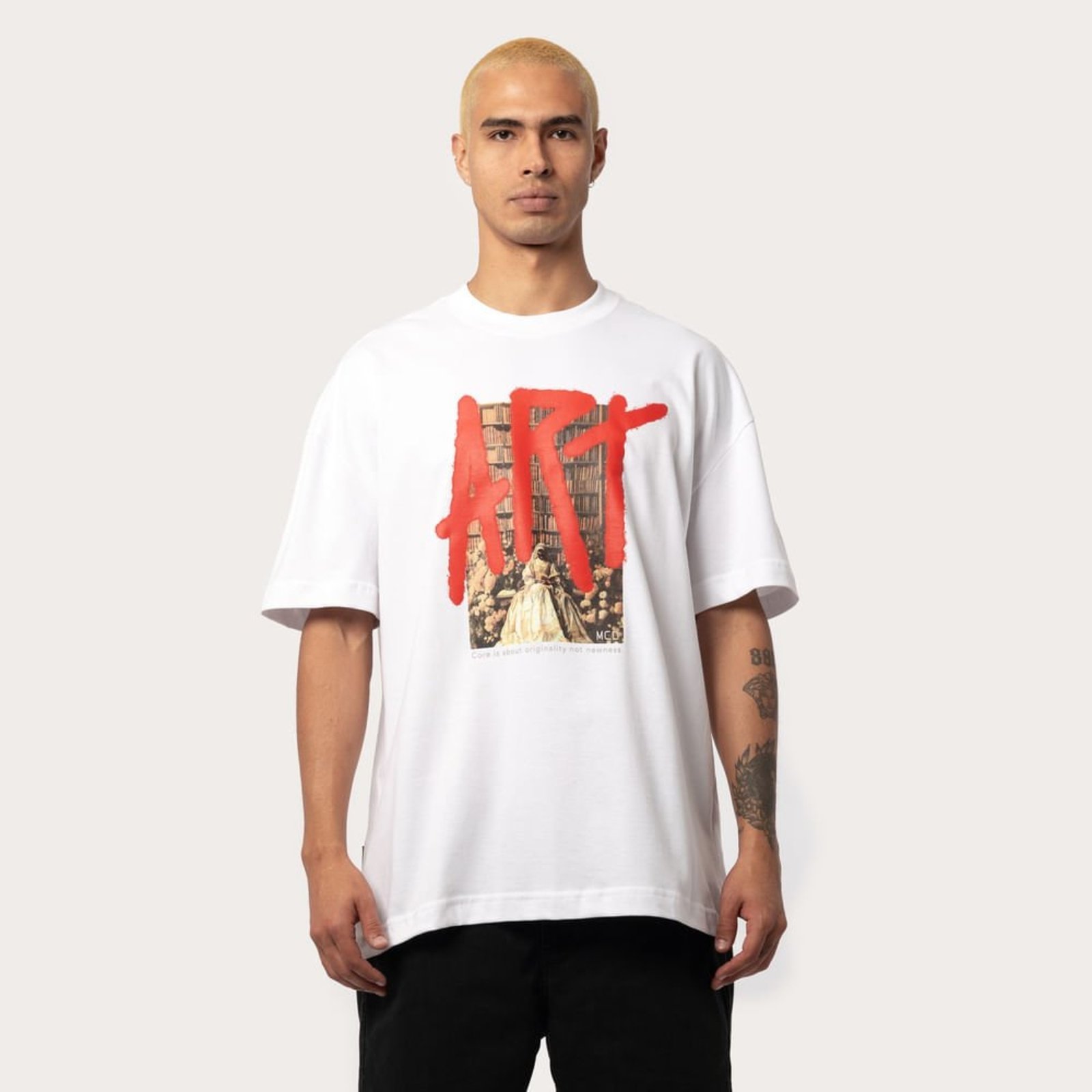 T-Shirt Mcd Box-Fit BRANCO
