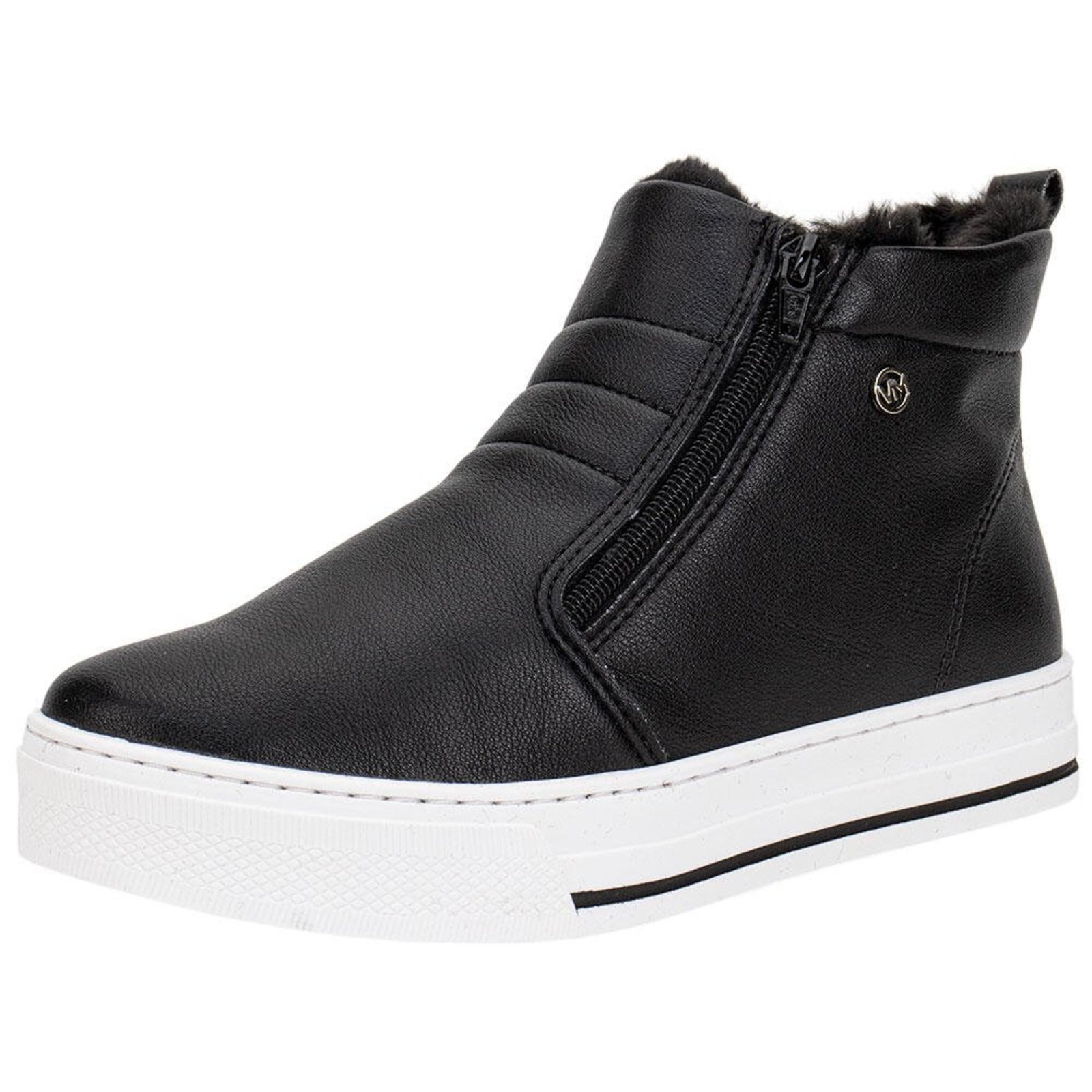 Bota Feminina Cano Baixo Via Marte - 211848 A5831808 Preto