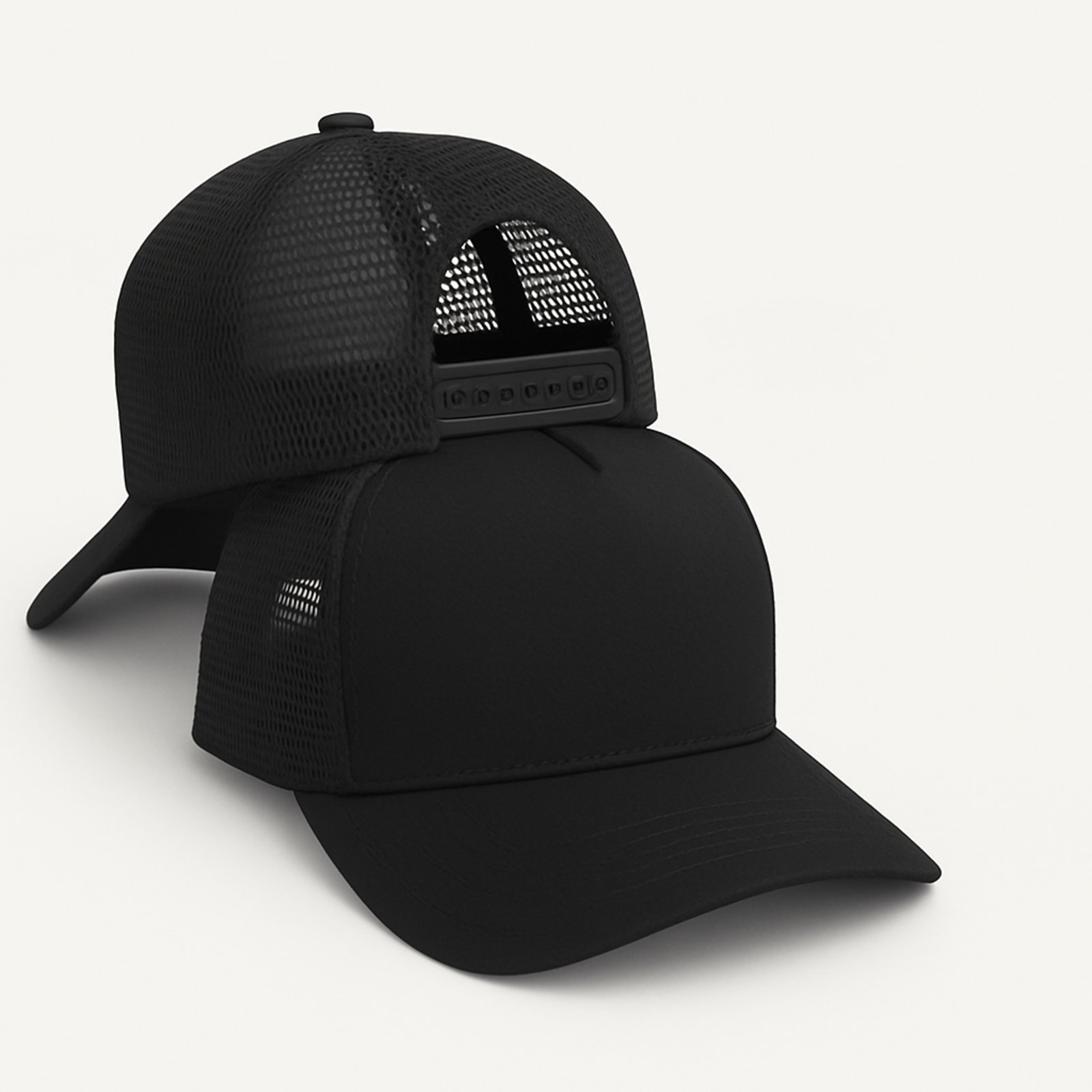 Boné Masculino De Telinha Aba Curva Liso Rendinha Trucker