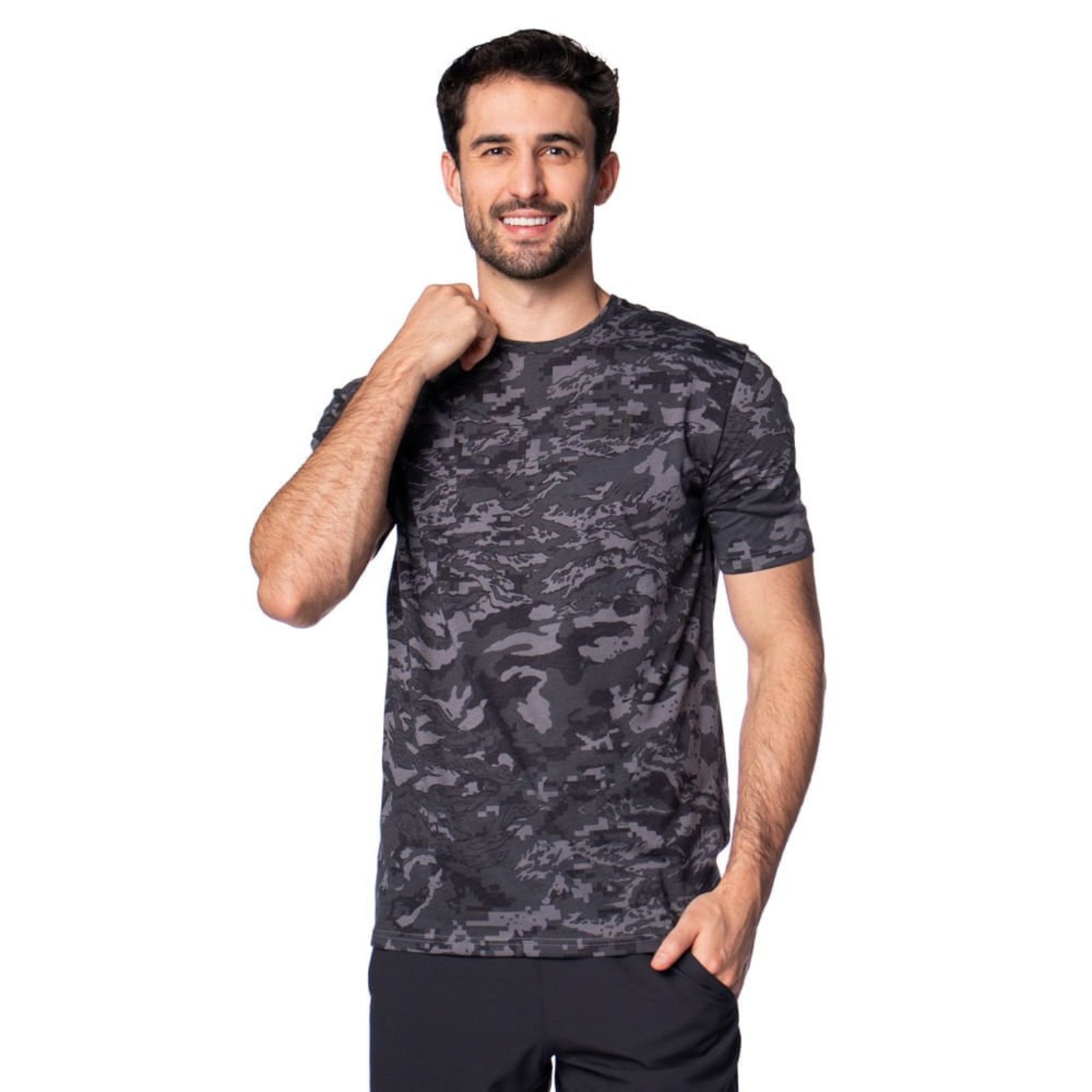Camiseta Masculina Under Armour Esportivo Camuflado