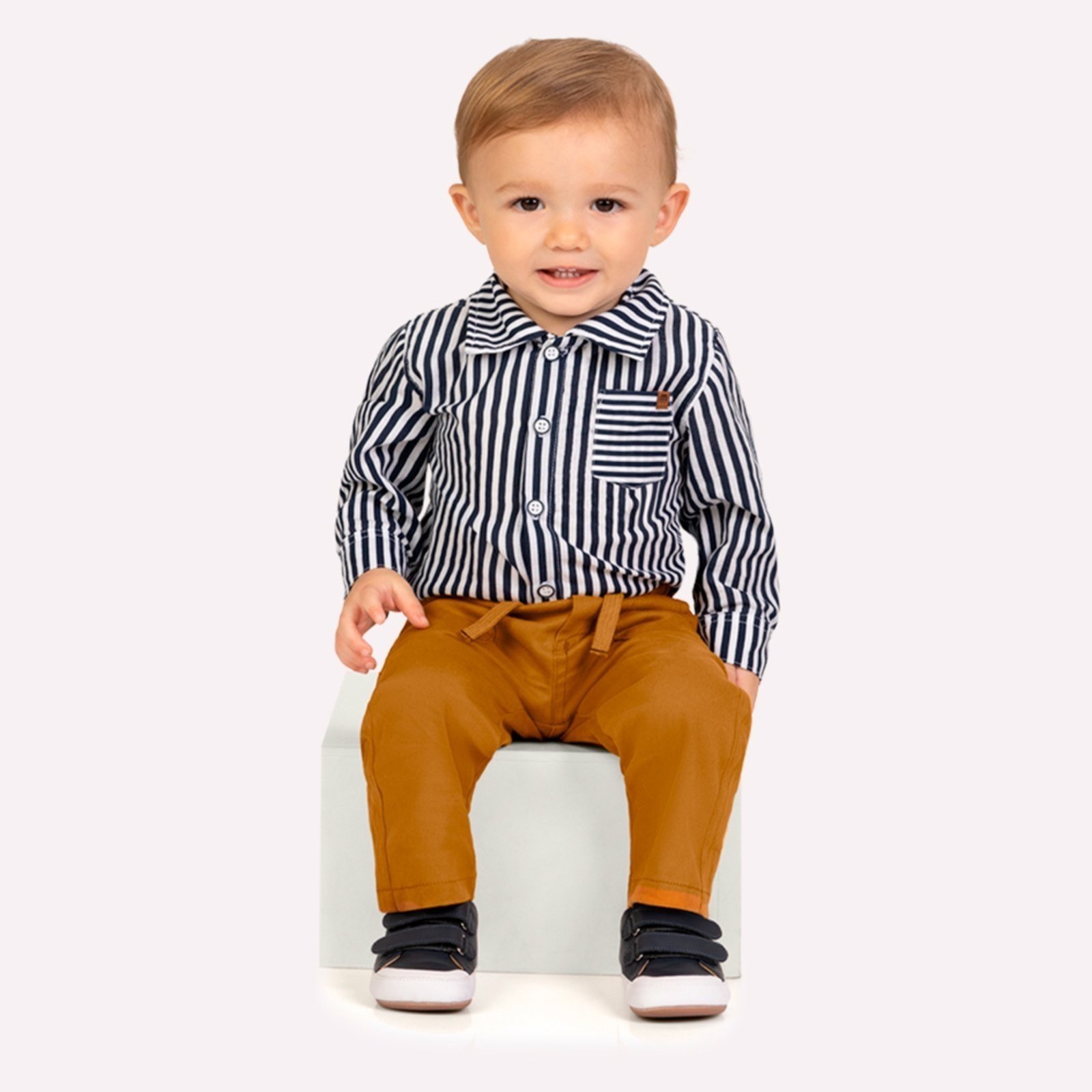 Infantil - Conjunto Menino Listras Milon
