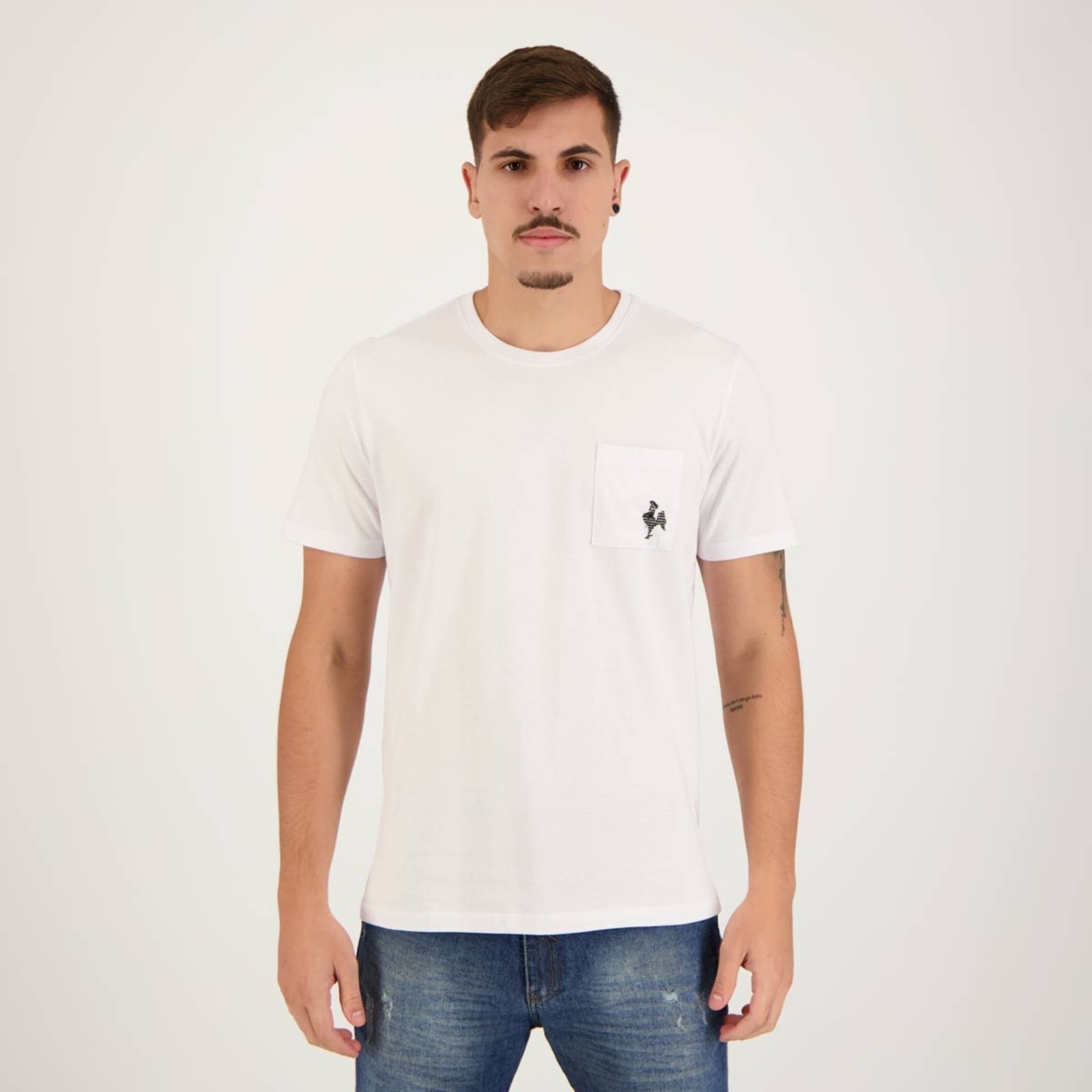 Vista 2 Camiseta Atlético Mineiro Site Branca braziline branco braziline branco