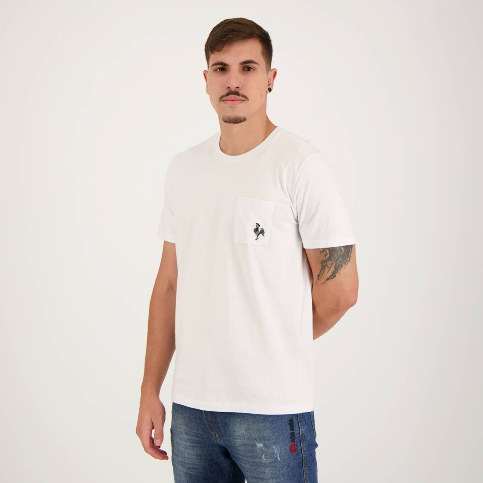 Vista 3 Camiseta Atlético Mineiro Site Branca braziline branco braziline branco
