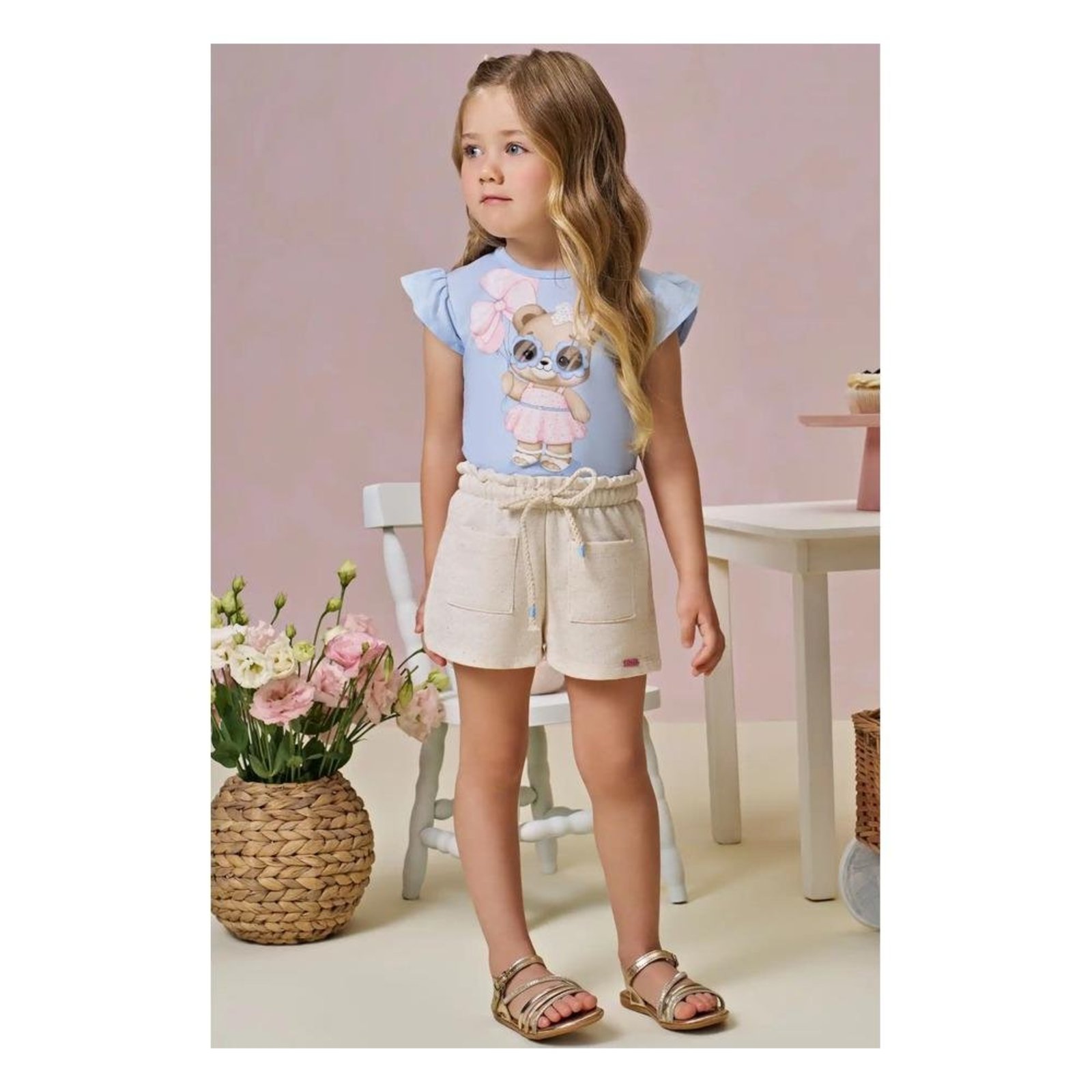 Infantil - Conjunto Menina Estampado Infanti 1 Unico