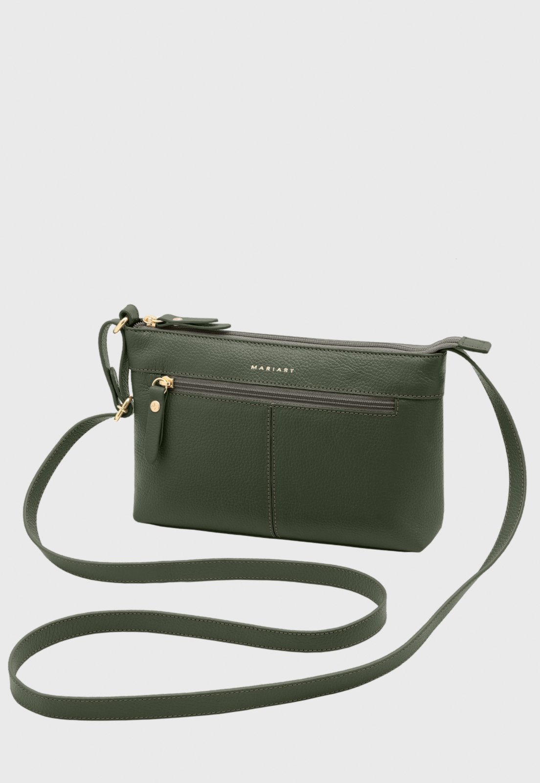 Bolsa Transversal Couro Mariart Cipozinho Army