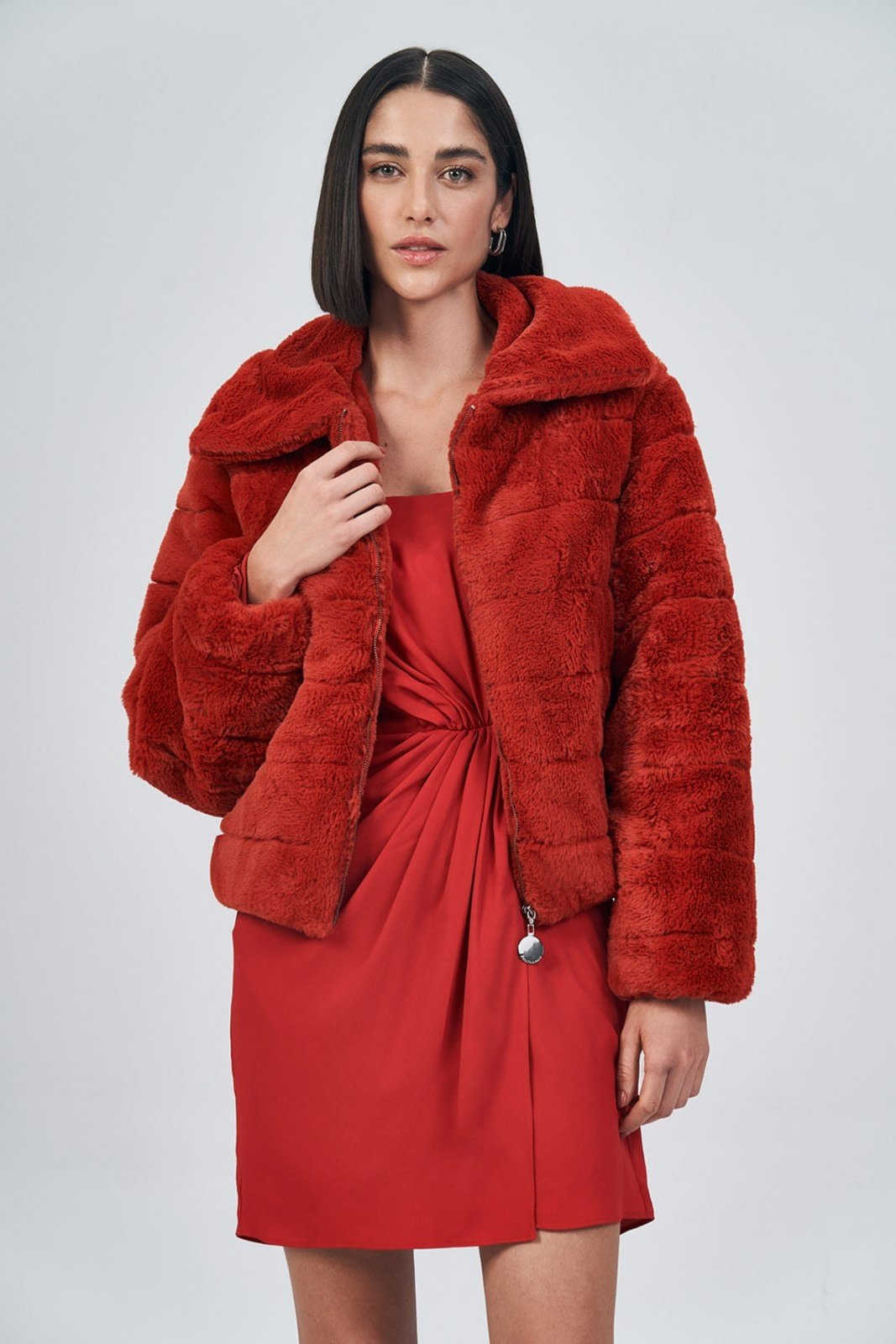 Jaqueta Plush Feminina Acostamento