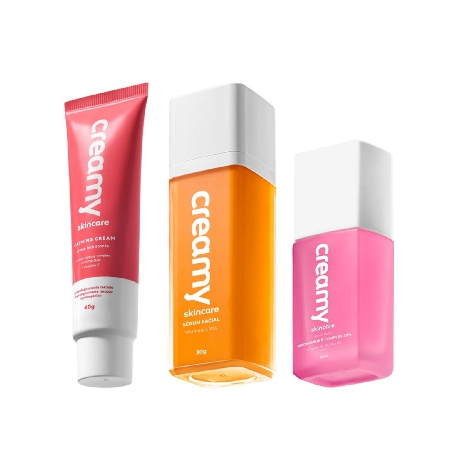 Vista 2 Kit Creamy Calming Vitamina C e B Complex (3 produtos) multicolorido Creamy multicolorido