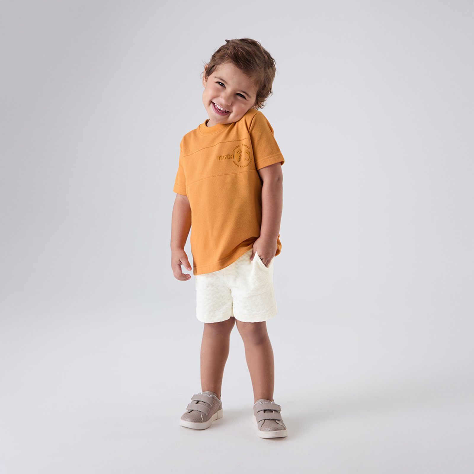 Infantil - Camiseta Manga Curta Masculina Tigor T. Tigre