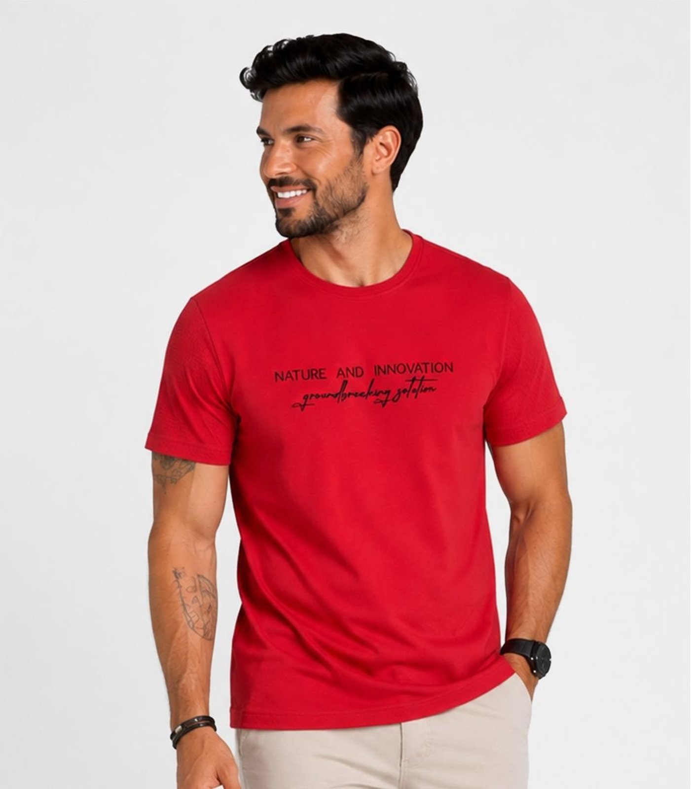 Camiseta Masculina em Pique Select Vermelho