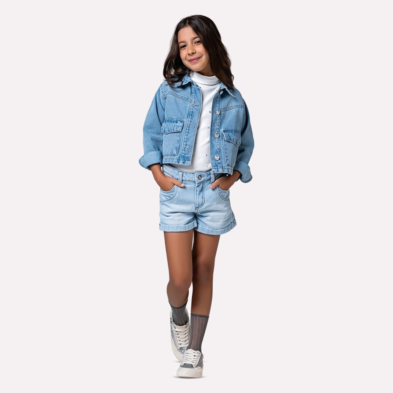Infantil - Short Menina Jeans Mania