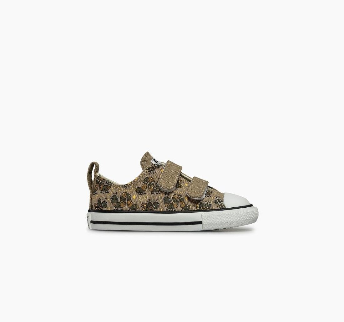 Infantil - Tênis Chuck Taylor All Star 2v Bugs Cano Baixo Bege