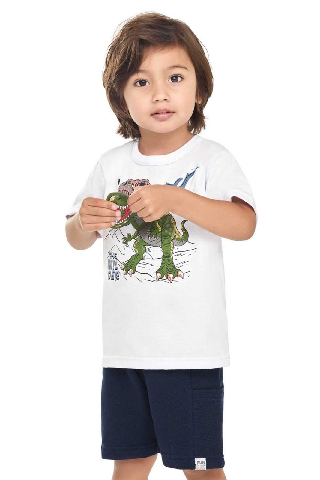 Infantil - Conjunto Menino Dino Interativo Elian Branco