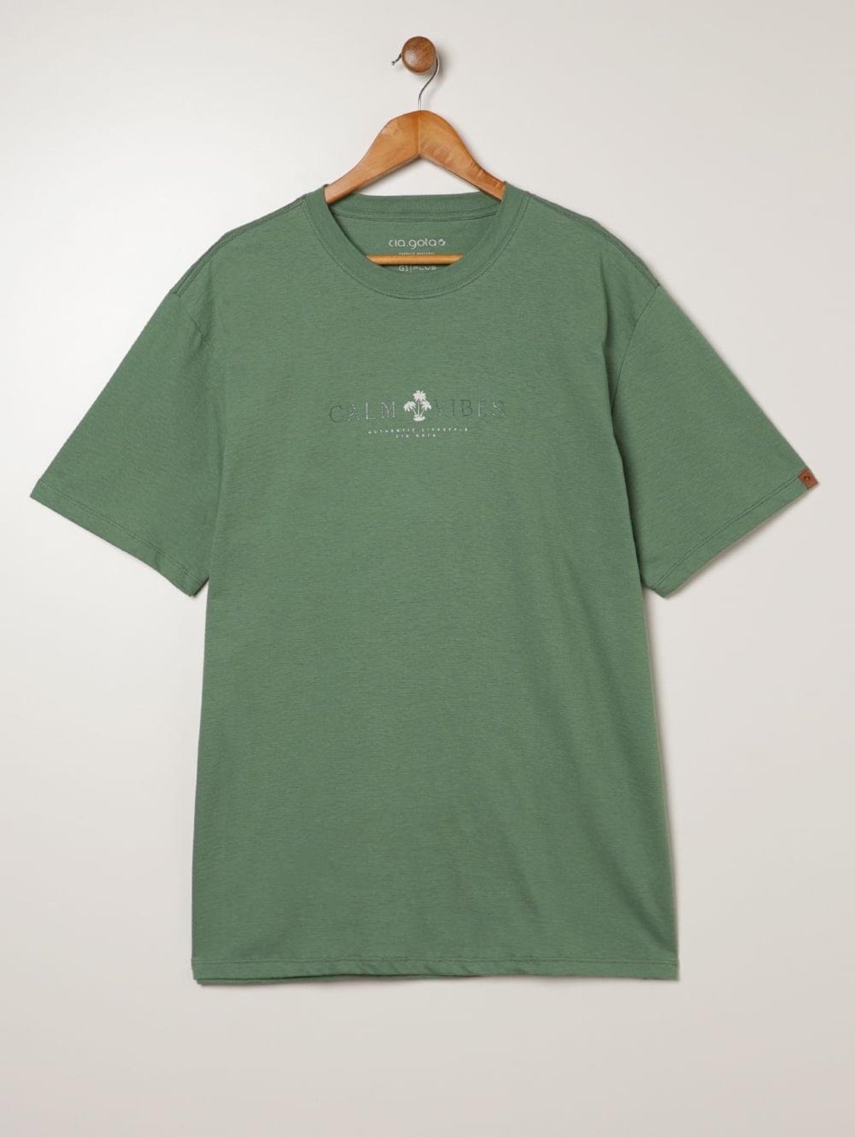 Camiseta Manga Curta Plus Size Masculina VERDE